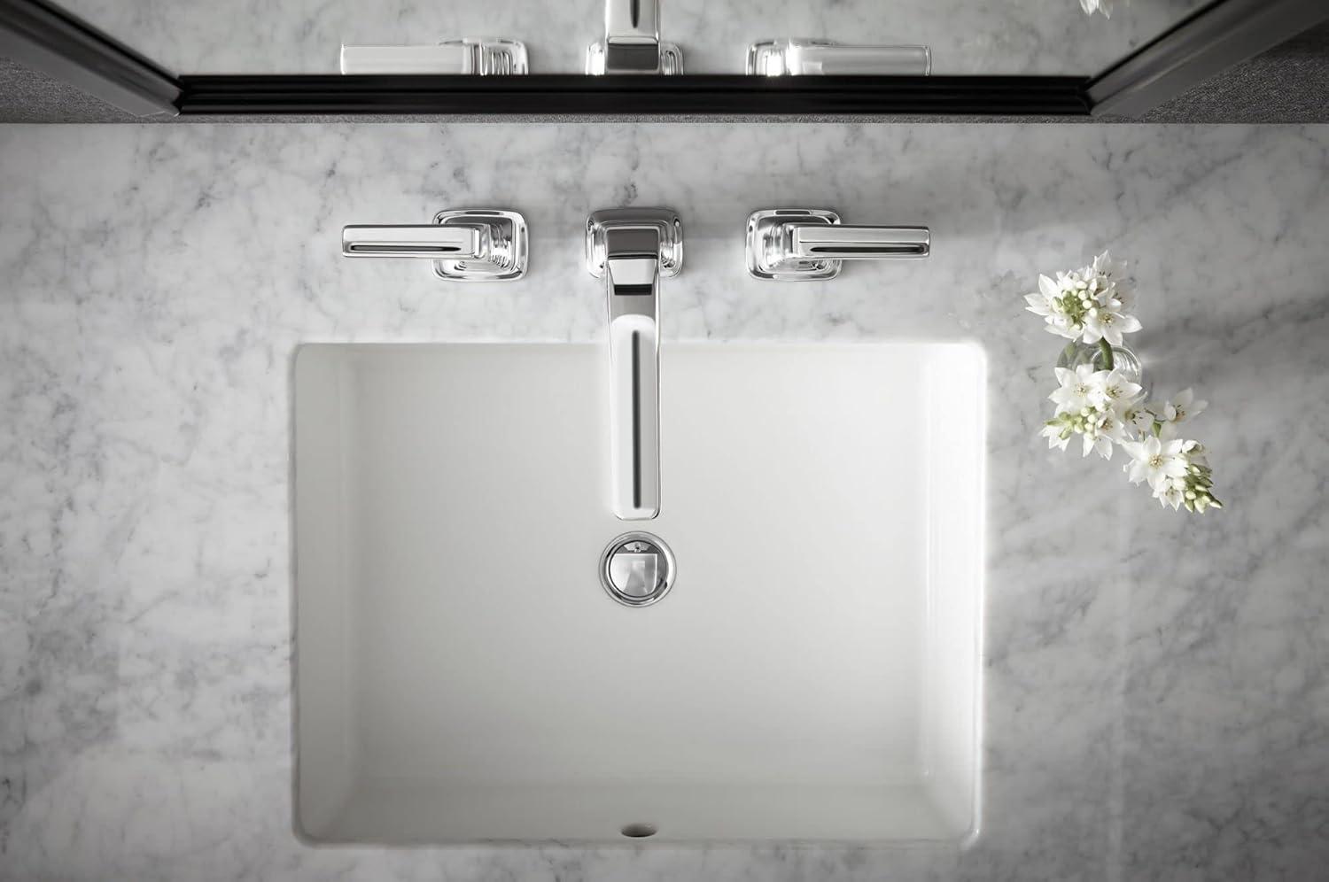 Verticyl Rectangular Undermount Bathroom Sink with Overflow