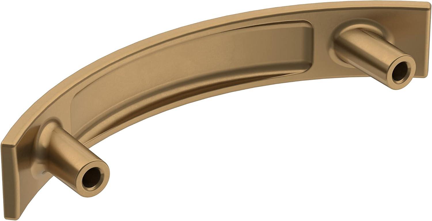 Champagne Bronze Modern Arch Cabinet Pull with Mounting Hardware