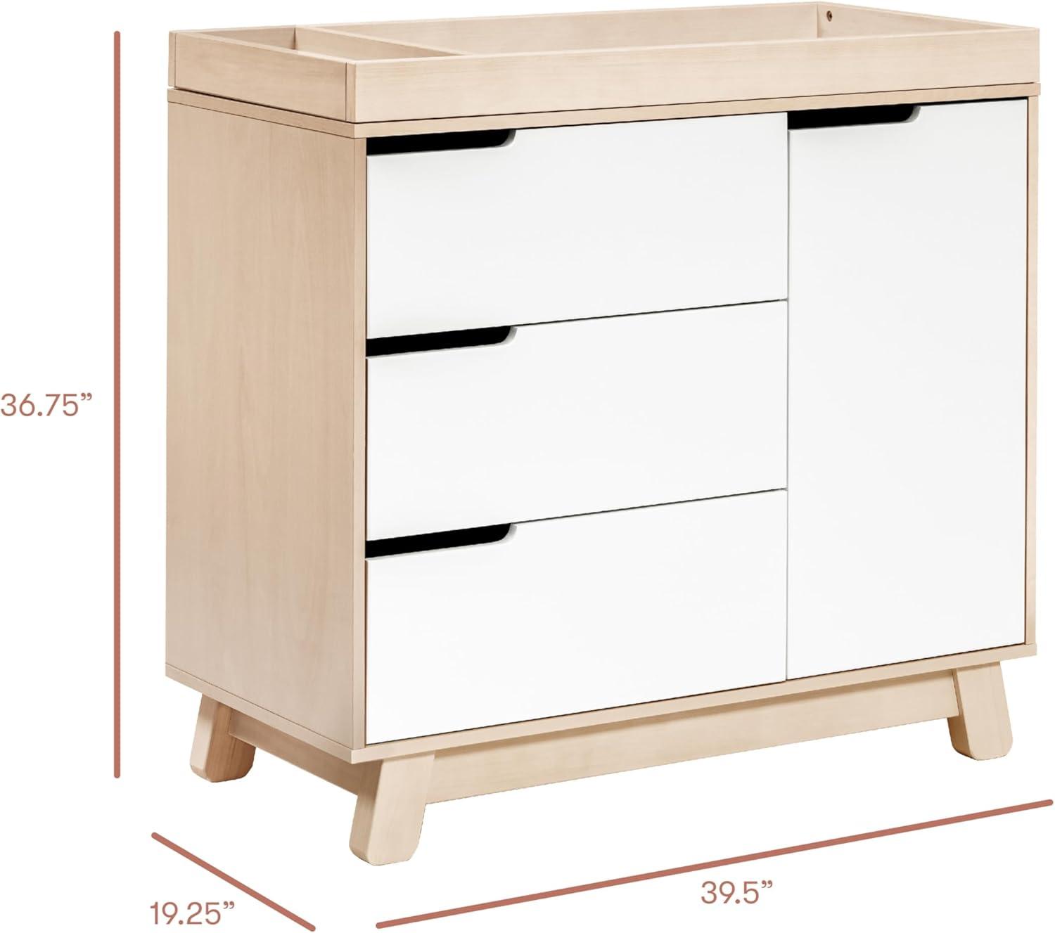 Hudson 3-Drawer Changer Dresser with Removeable Changing Tray