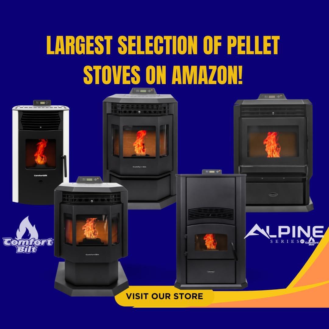 ComfortBilt Pellet Stoves HP21-Black-SS Pellet Stove