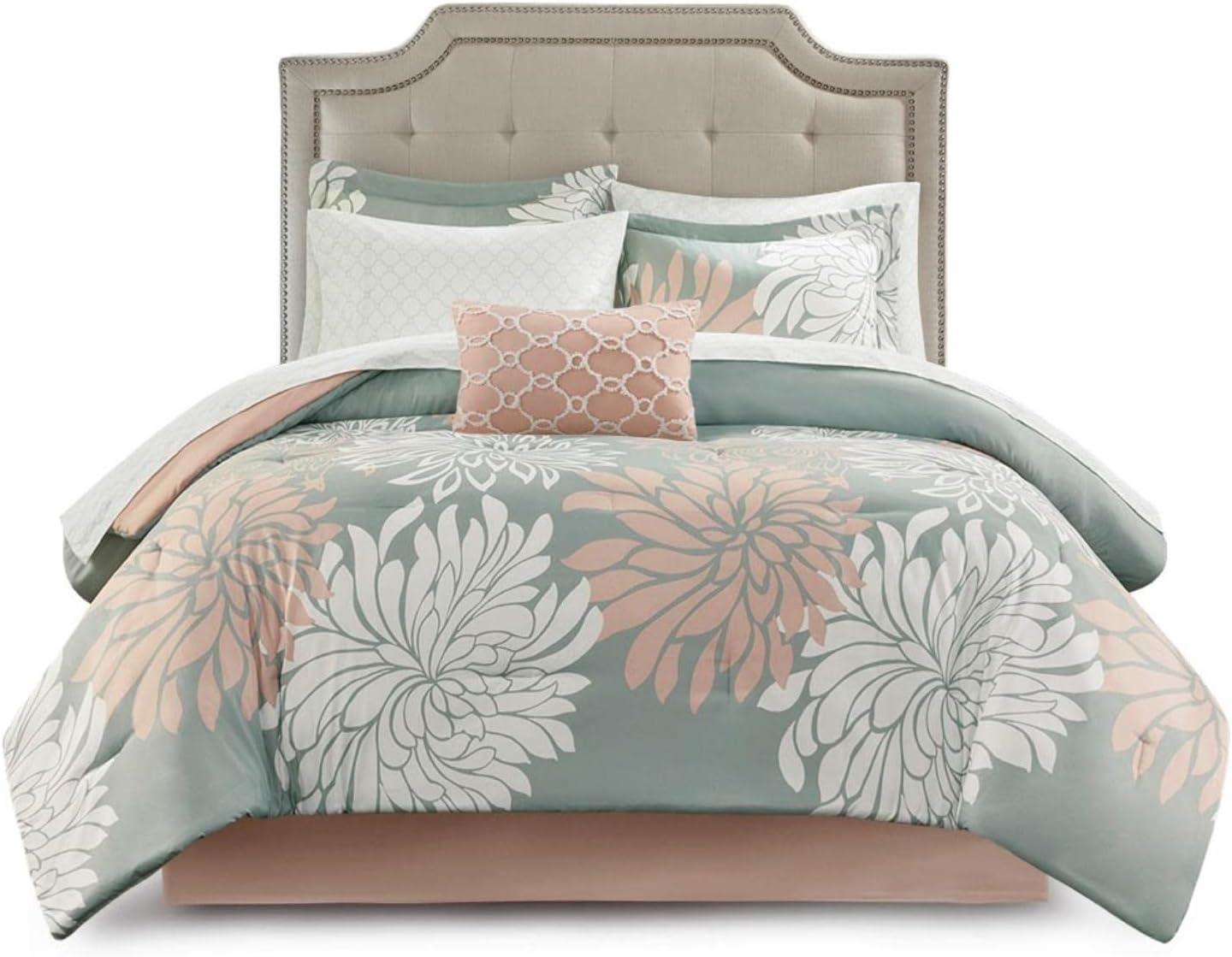 Maible Floral Comforter Set with Cotton Bed Sheets