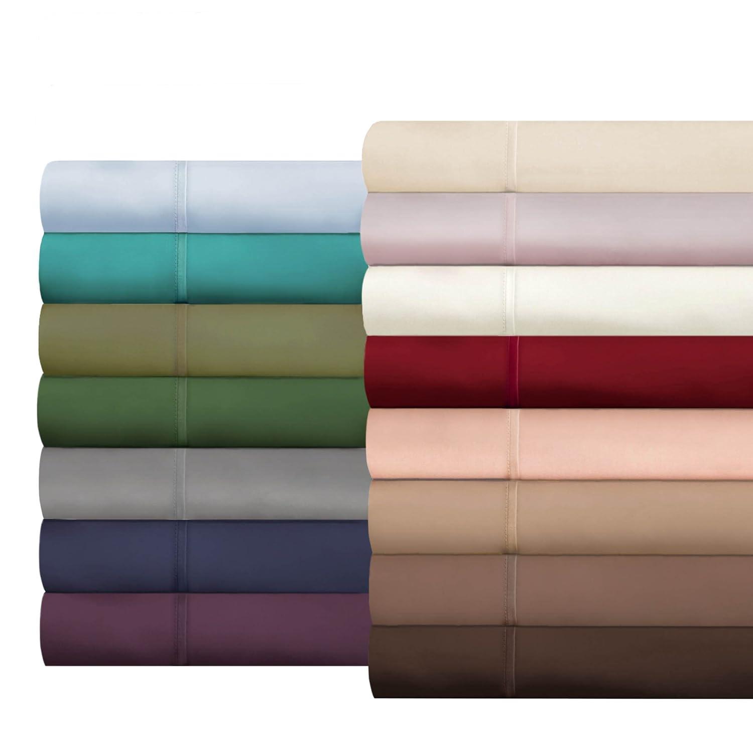 Superior Egyptian Cotton 400 Thread Count Pillowcases, Set of 2, Standard, Plum