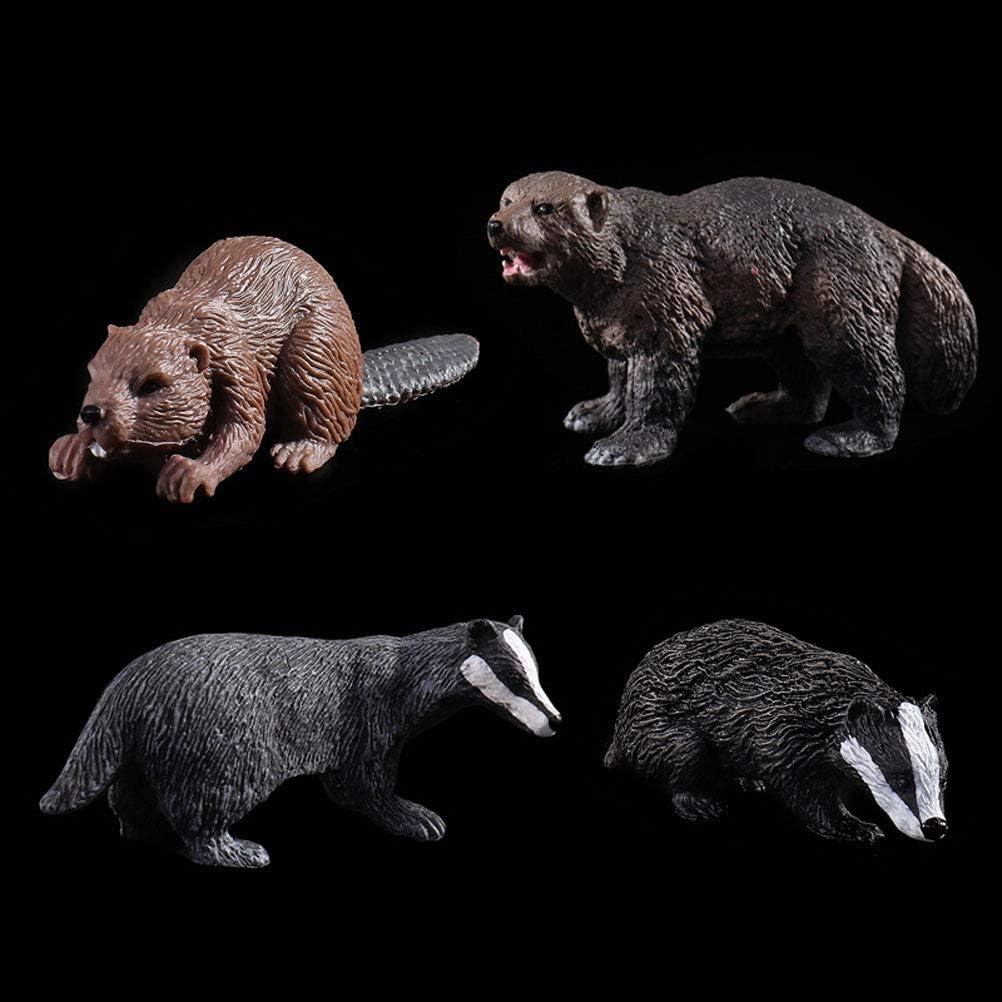 Hand-Painted Realistic Animal Figures Set of 7