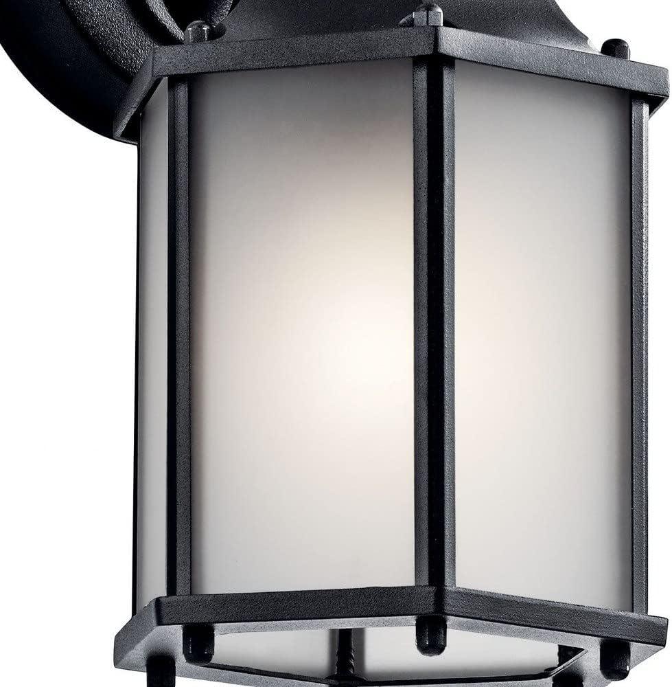 Chesapeake 10.25" 1 Light Outdoor Wall Light with Clear Beveled Glass in Black