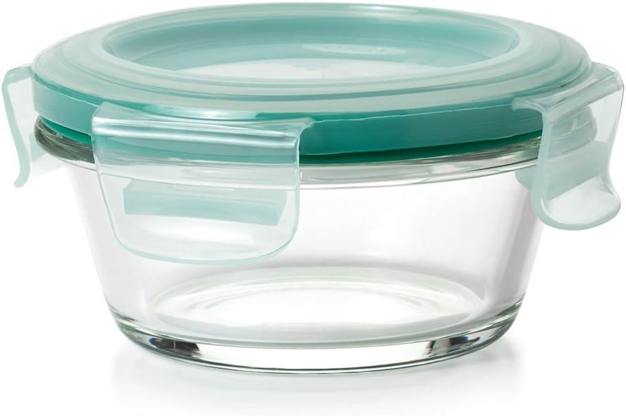 Teal 30-Piece Glass and Plastic Food Storage Container Set