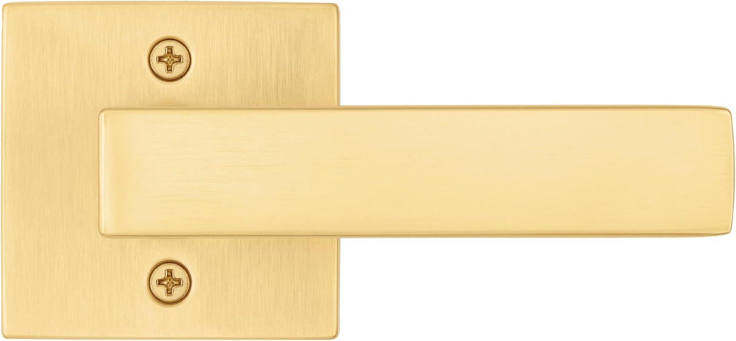 Kwikset 788Salsqt Singapore Non-Turning One-Sided Dummy Door Lever - Brass