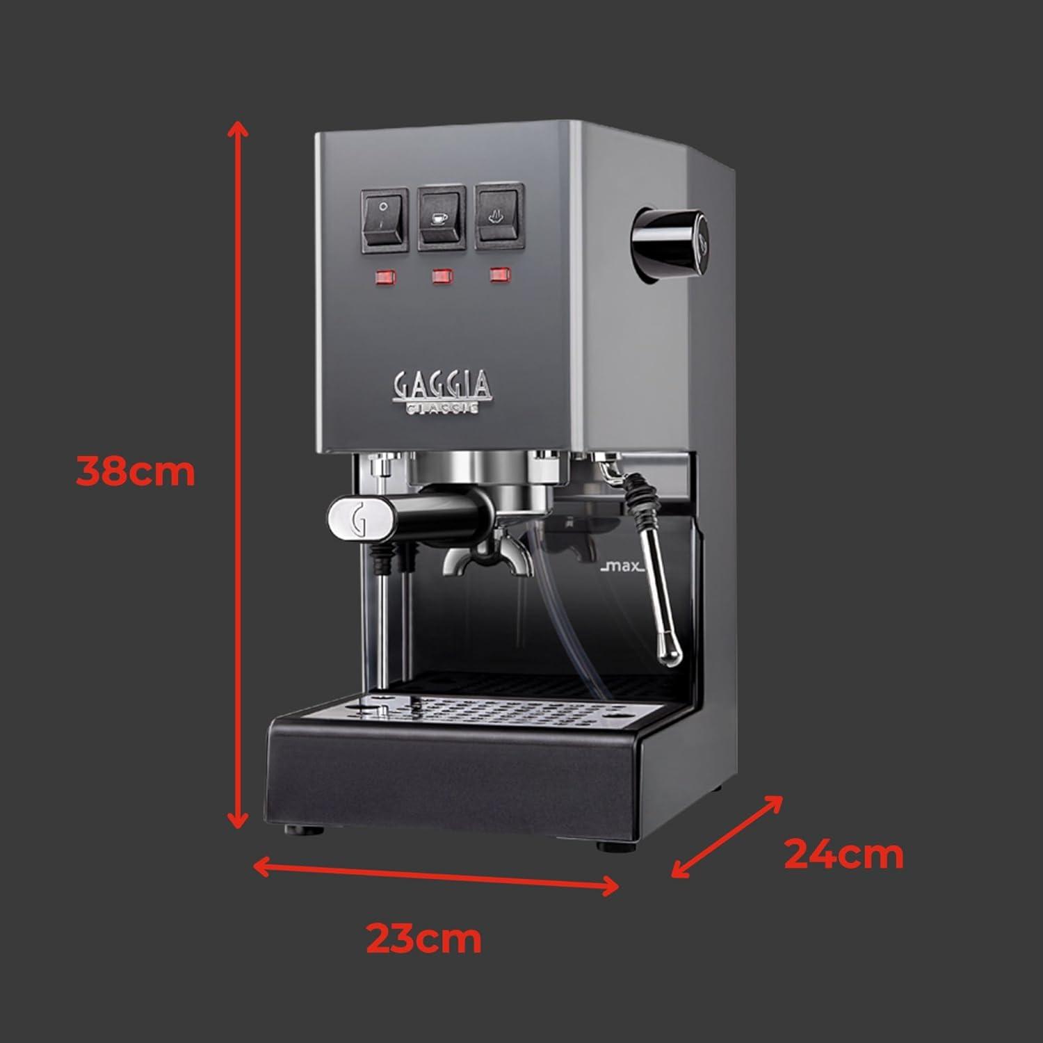 Gaggia Classic Pro Industrial Grey Semi-Automatic Espresso Machine