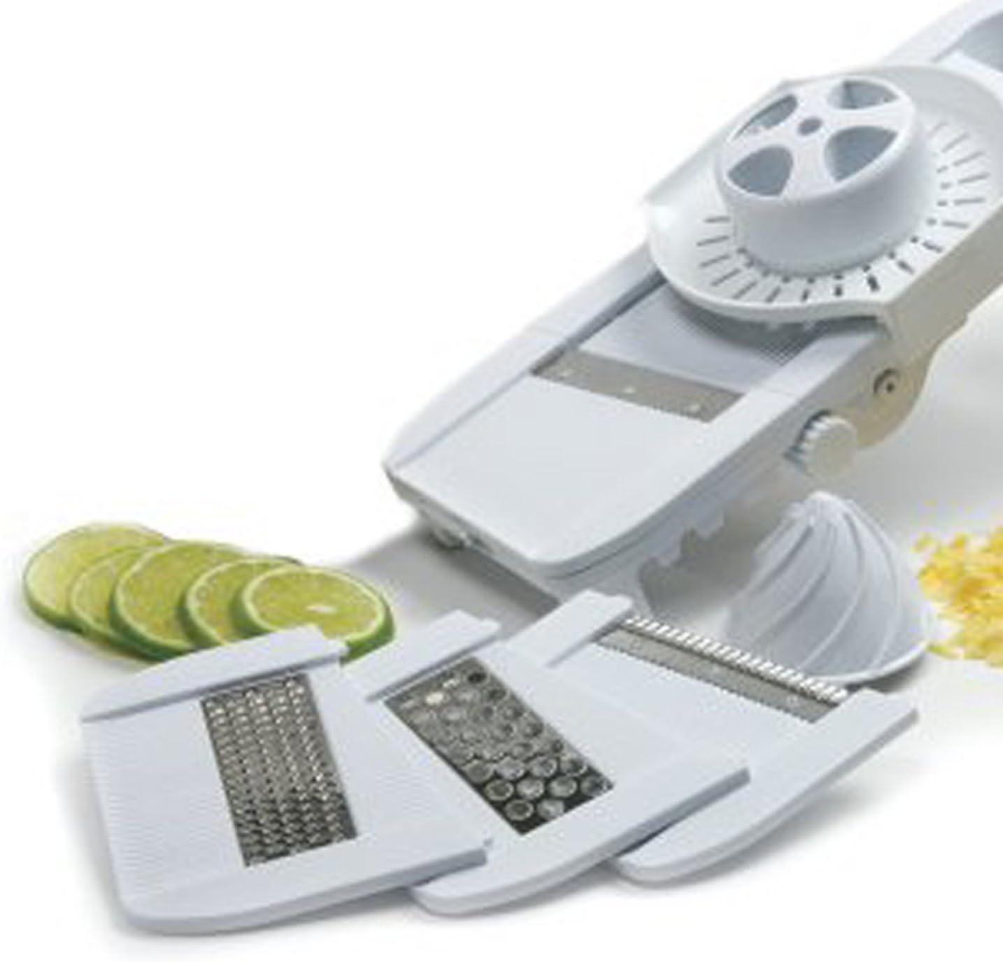 Norpro Deluxe Mandoline Slicer, Grater, Shredder, Julienne and Juicer w/ Safety Guard