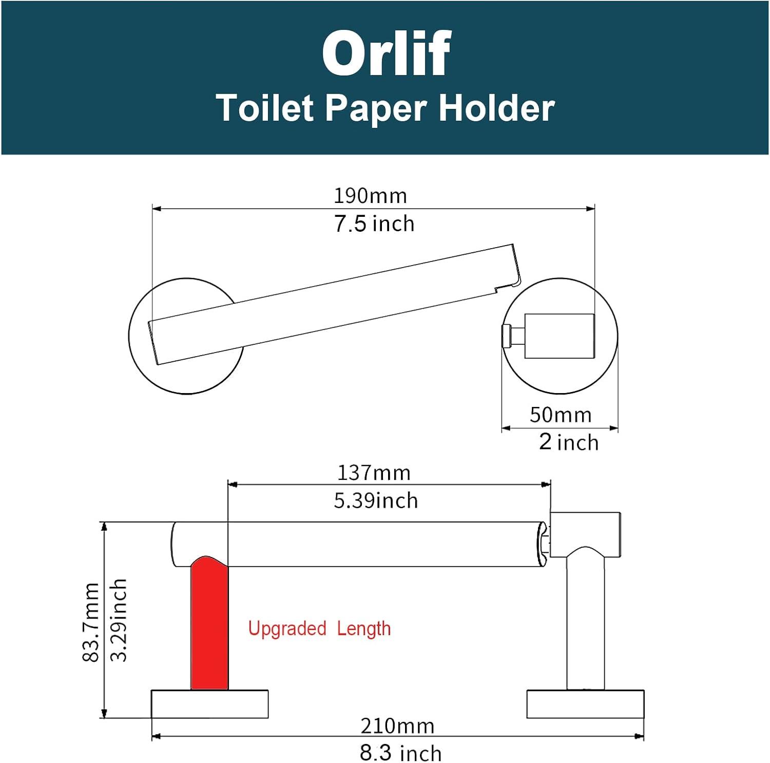 Chrome Stainless Steel Wall Mounted Toilet Paper Holder