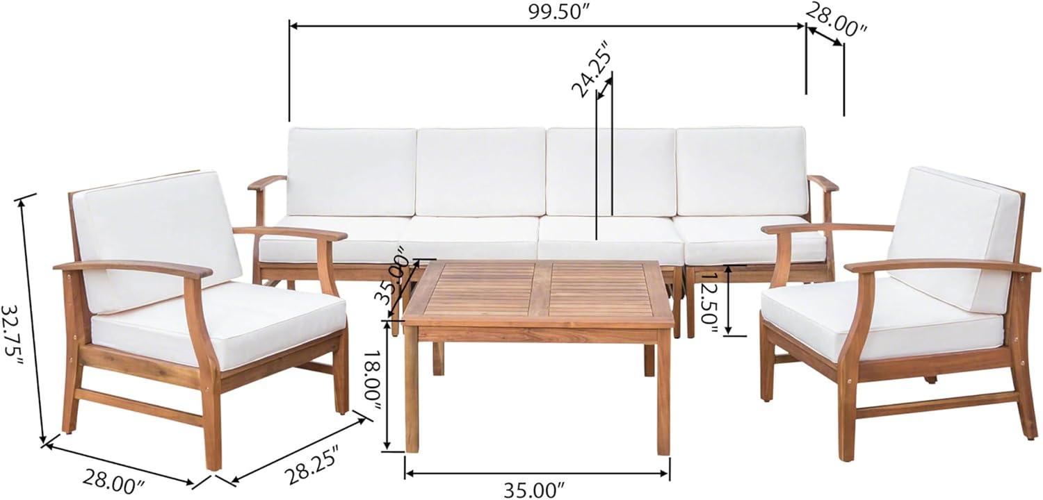 Highland Dunes Hulda 7 Piece Sectional Seating Group with Cushions