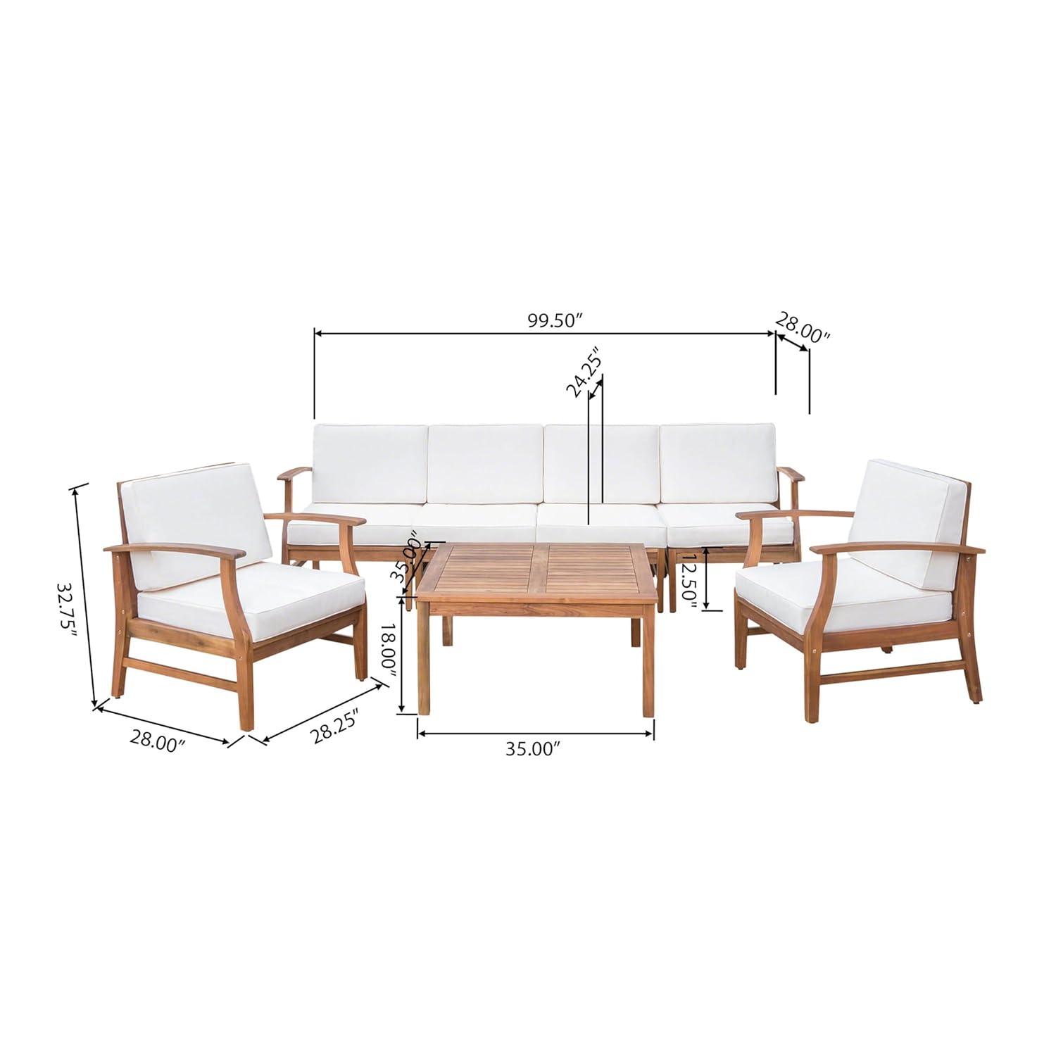 Highland Dunes Hulda 7 Piece Sectional Seating Group with Cushions