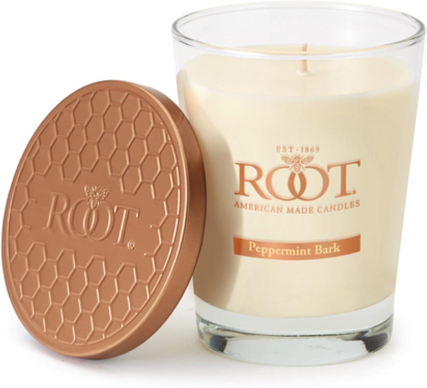 Root Candles Peppermint Bark Scented Jar Candle