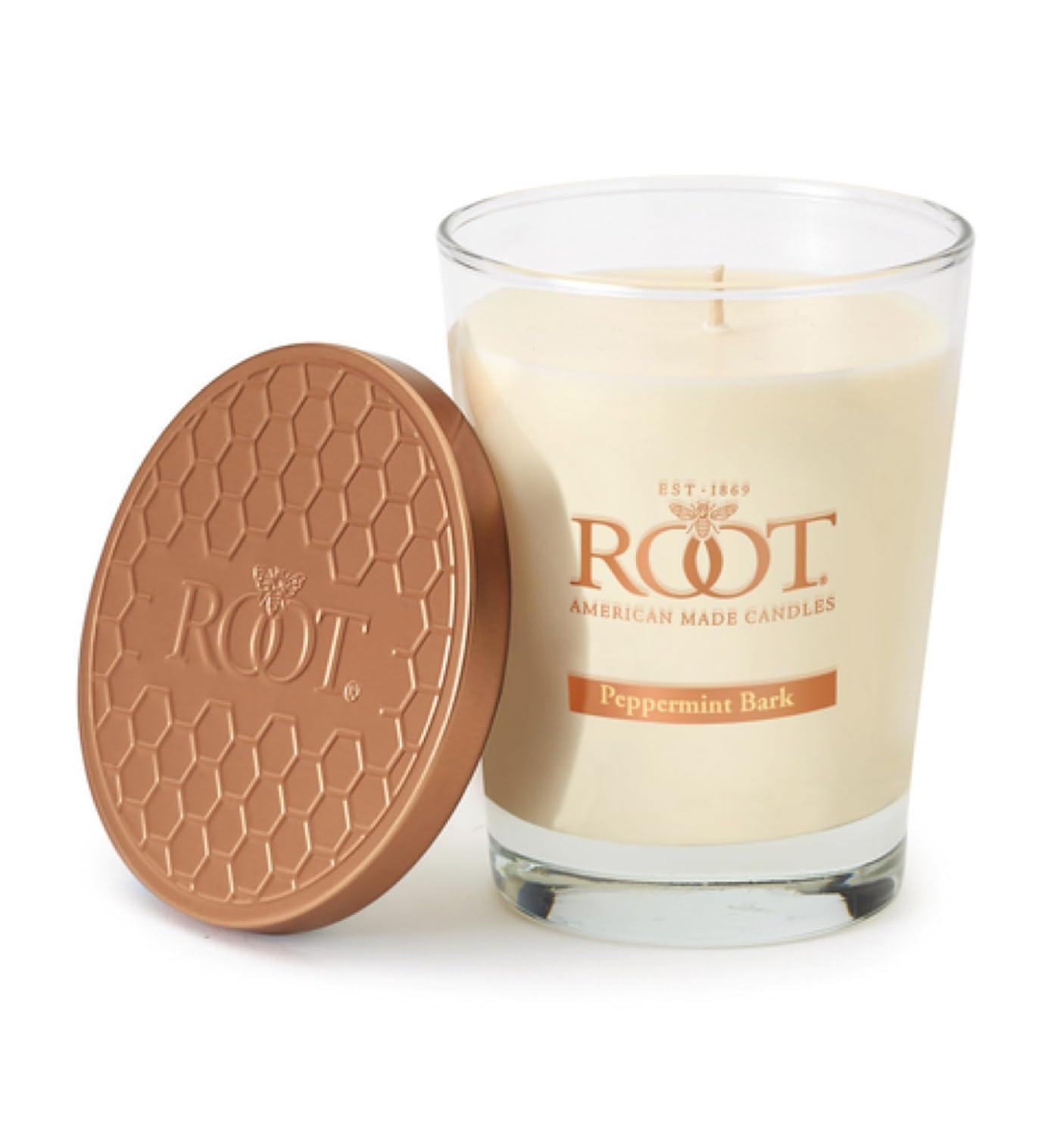 Root Candles Peppermint Bark Scented Jar Candle