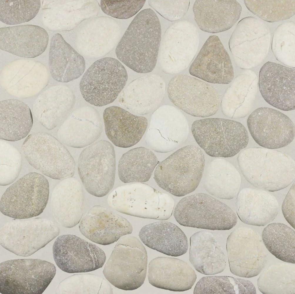 Kansas 12" x 12" Natural Stone Pebbles Mosaic Wall & Floor Tile