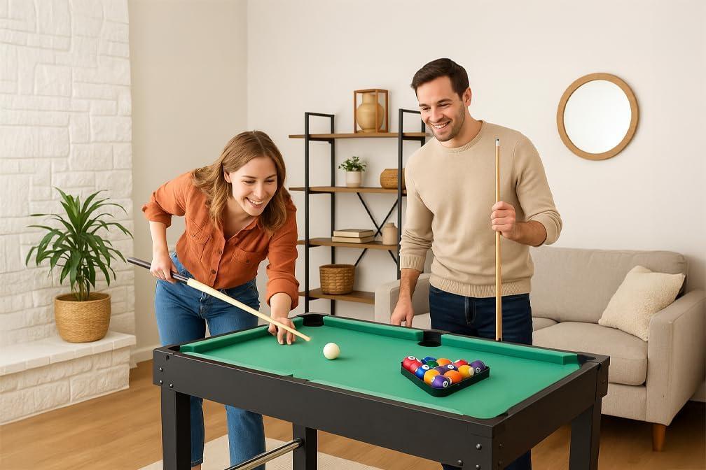 KICK Foosball Tables KICK Hexad 48″ 6-in-1 Multi Game Table Combo Arcade Set for Home, Game Room, Friends & Family