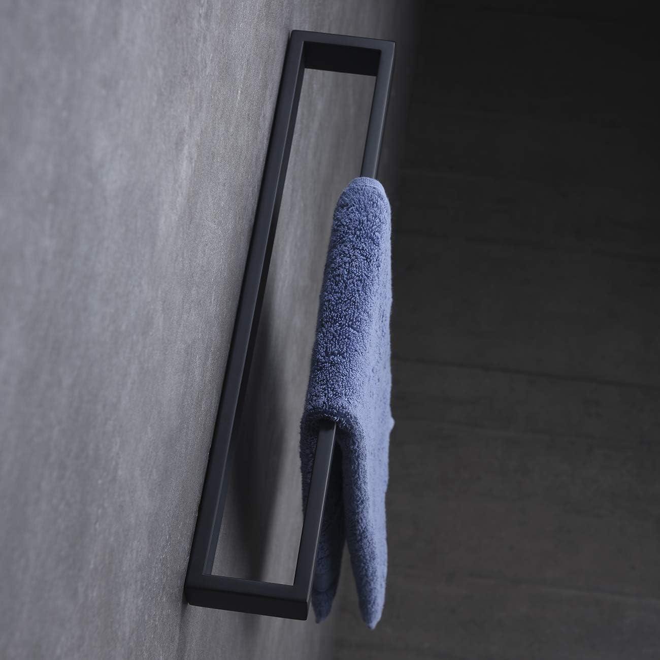 Matte Black Stainless Steel Wall Mounted Towel Bar