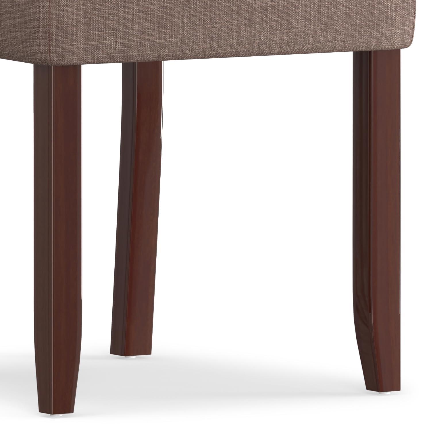 Simpli Home Acadian 17.99'' H Linen Look Polyester Upholstered Parsons Chair (Set of 2)