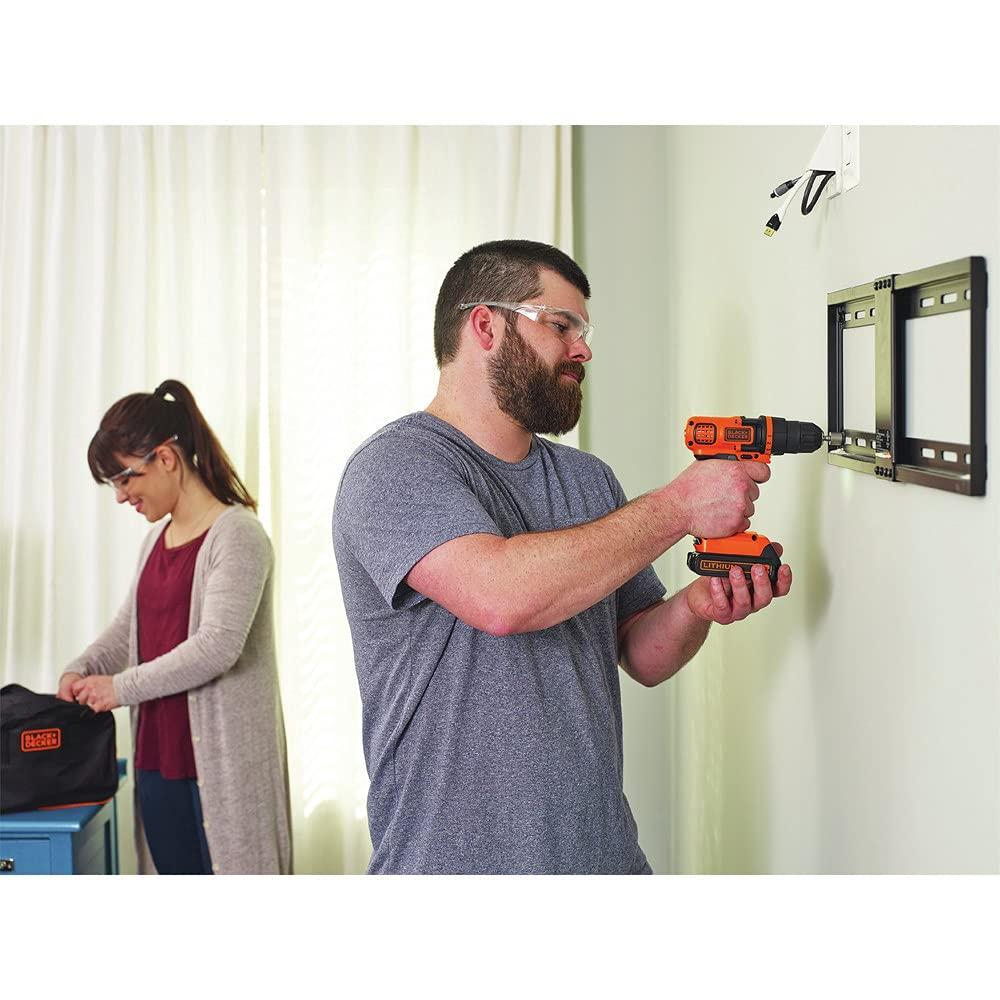 BLACK+DECKER 20-Volt MAX* Lithium Drill/Driver & 68-Piece Project Kit, LDX120PK