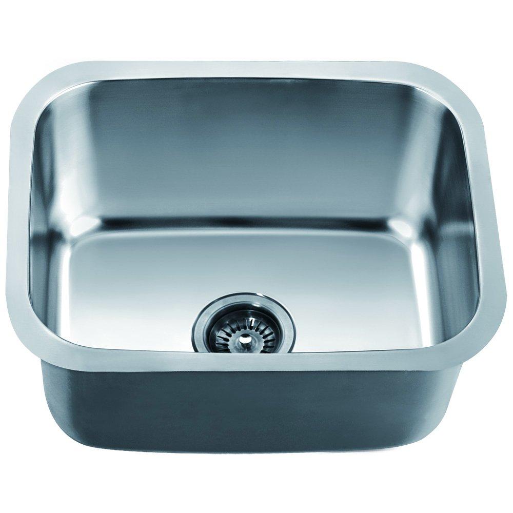 21" L x 17" W Undermount Single Bowl Stainless Steel Patio Wash Kitchen Sink