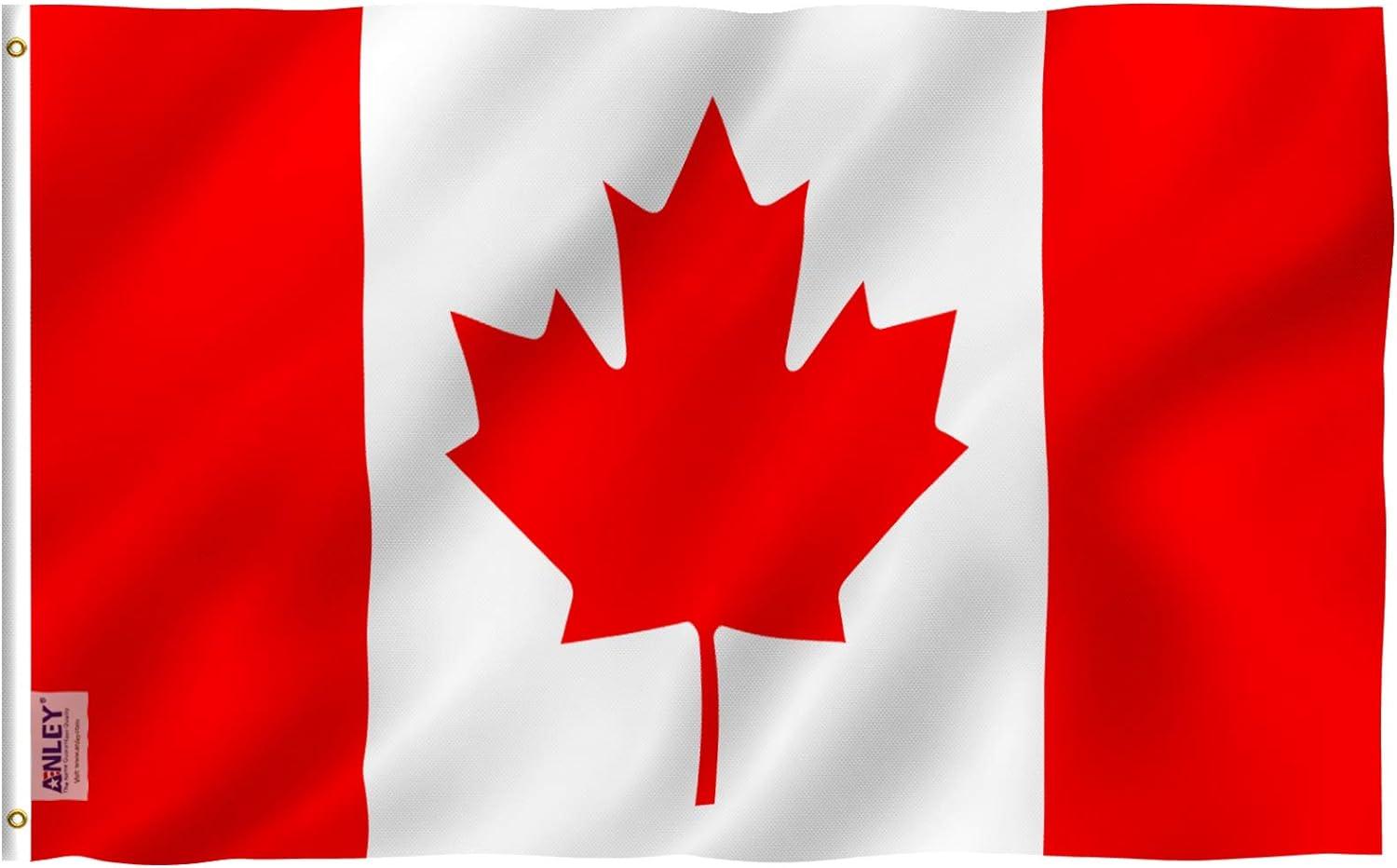 3x5 Foot Red and White Polyester Canada Flag