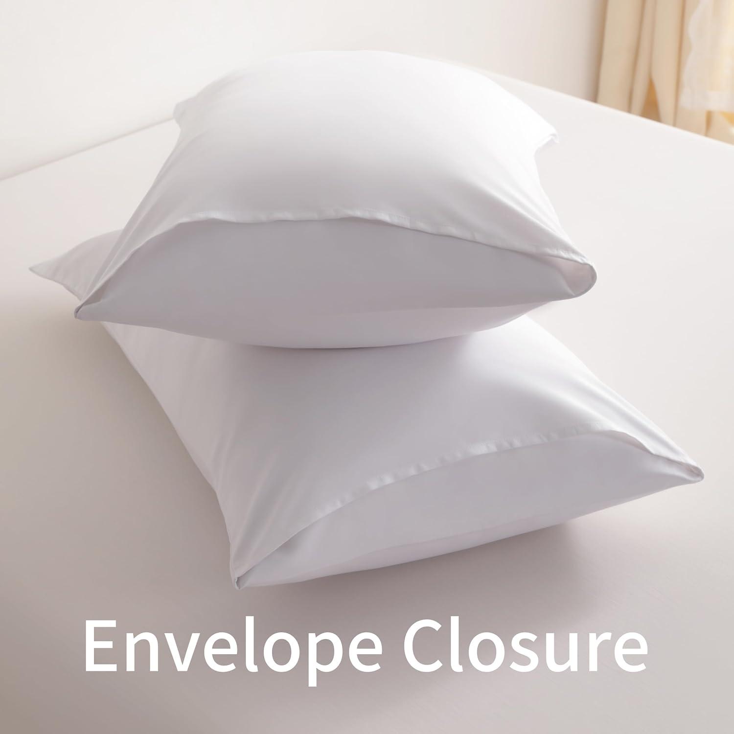 Bare Home Microfiber Pillowcase Set Envelope Closure