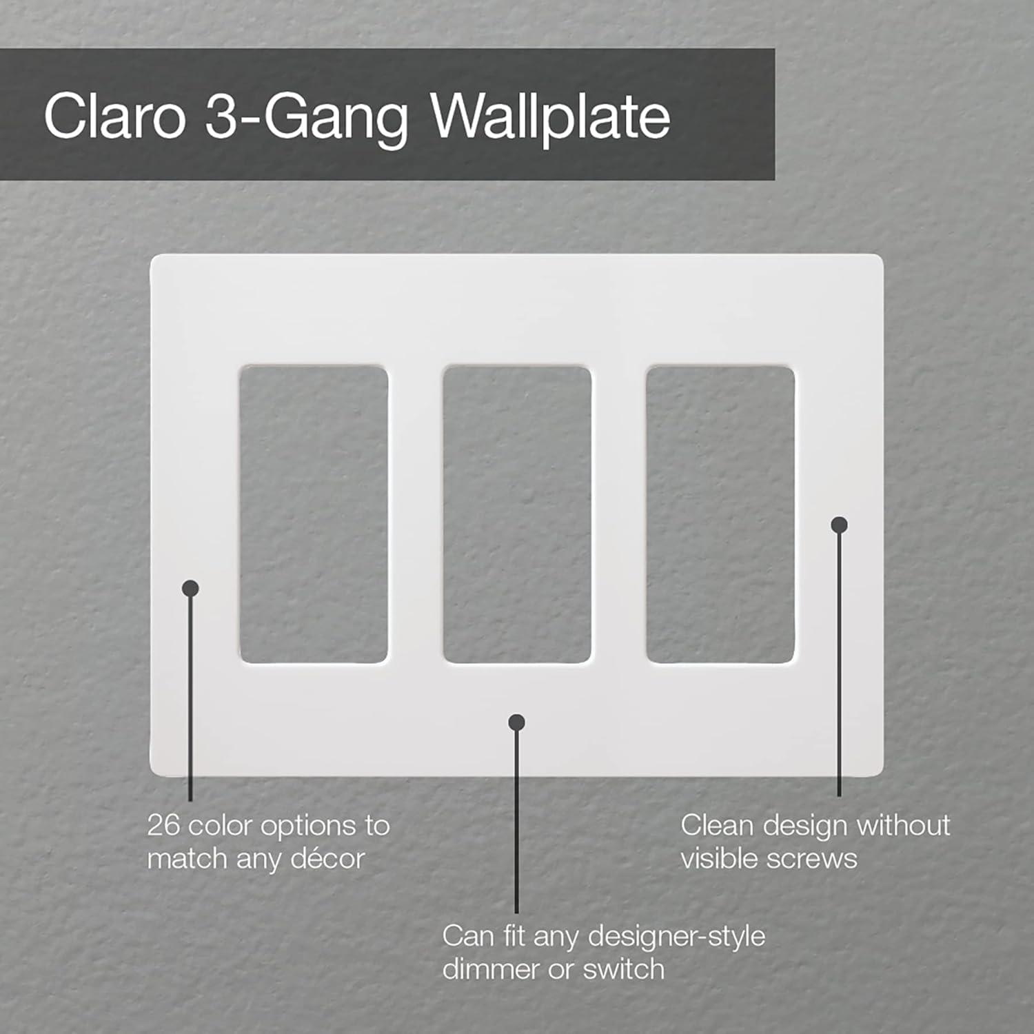 Satin Biscuit 3-Gang Decorator Wall Plate