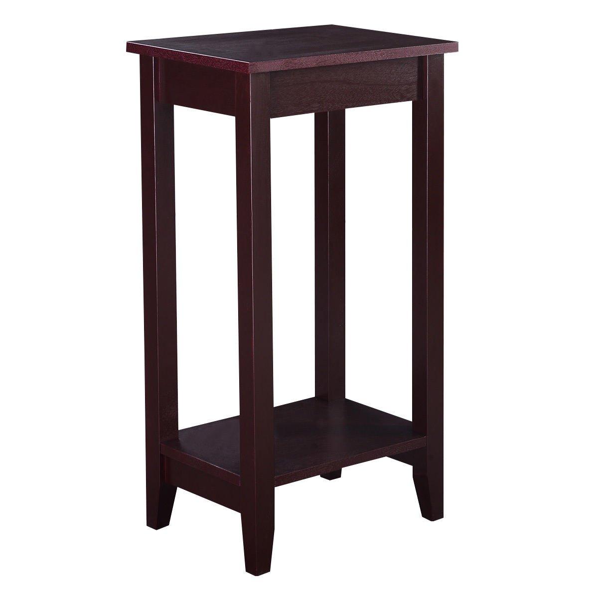 Kepooman Coffee Table, End Tables,Side End Table,Tall Wooden Sofa End Table Side Table