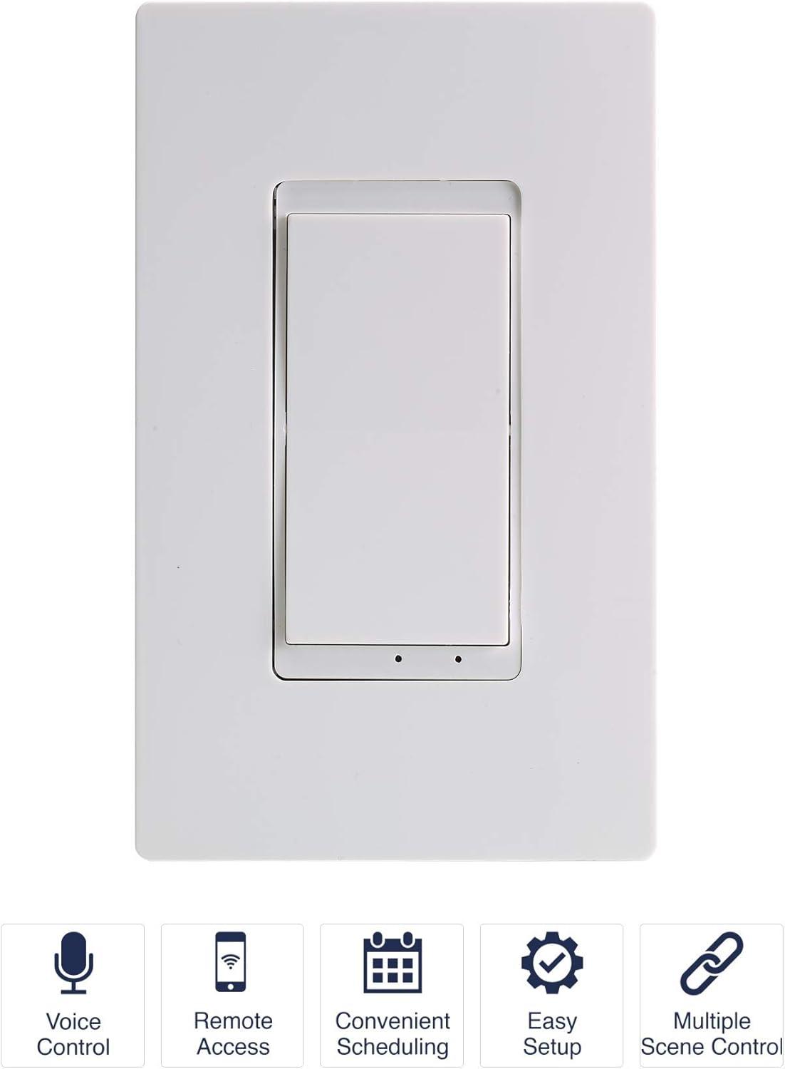 NSI Industries WFIH1 120V Wi-Fi Smart Indoor In-Wall Switch