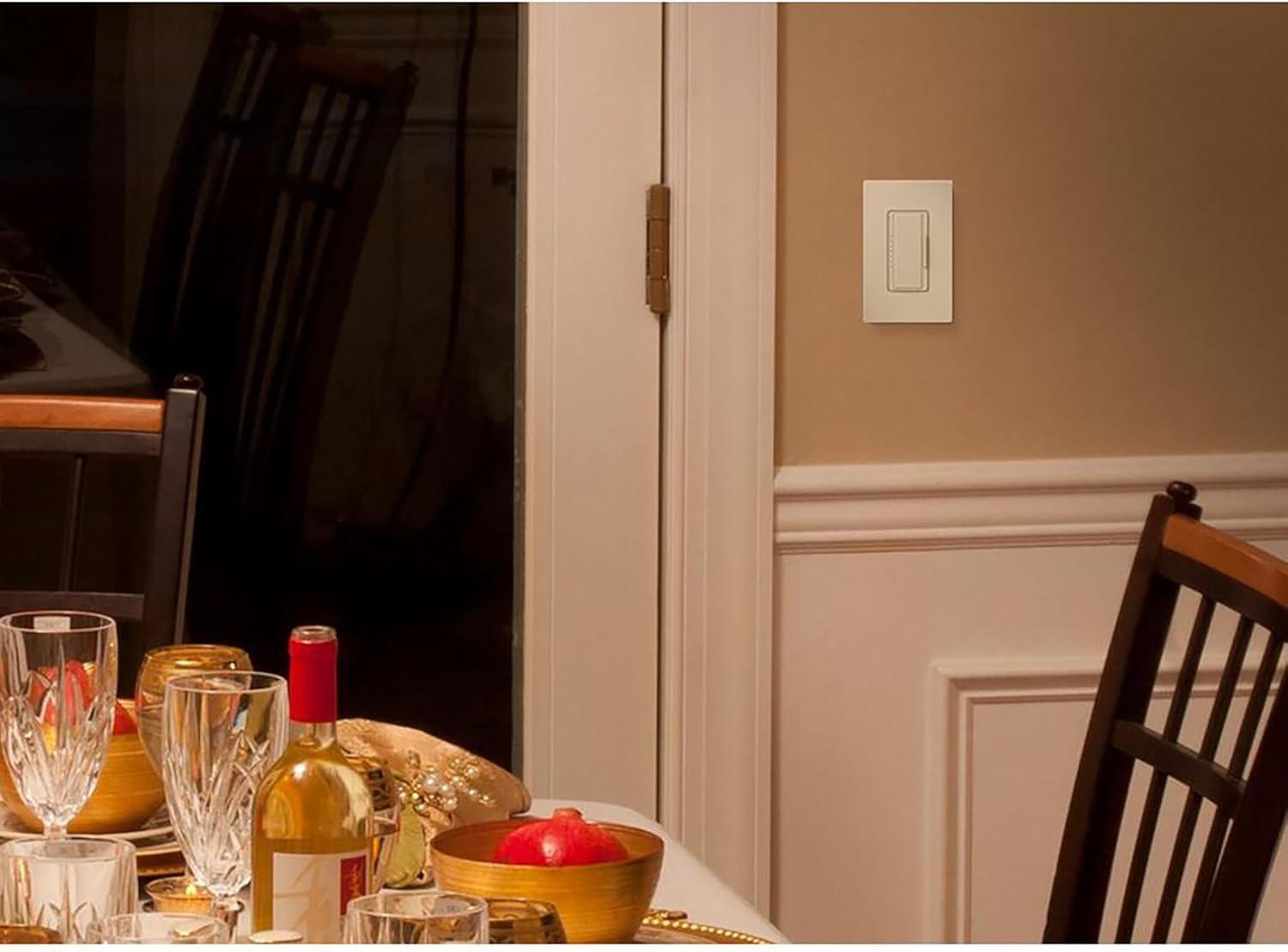 Lutron Maestro C.L Dimmer Switch for Dimmable LED, Halogen & Incandescent Bulbs, Single-Pole or Multi-Location, MACL-153M-WH