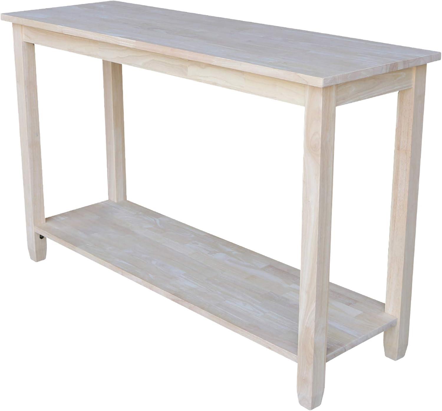 International Concepts Solano Console Server Table : Hardwood Sofa Table, Foyer Shelf, Spot Clean