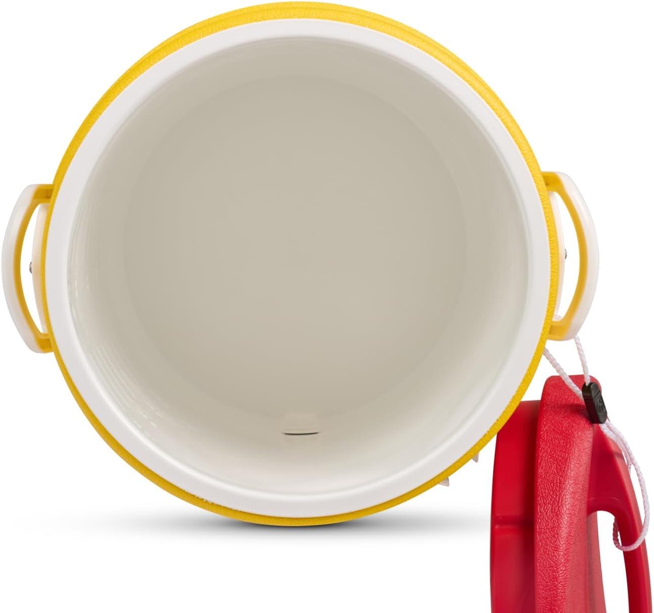385-4101 400 Series Coolers, 10 gal, Red/Yellow