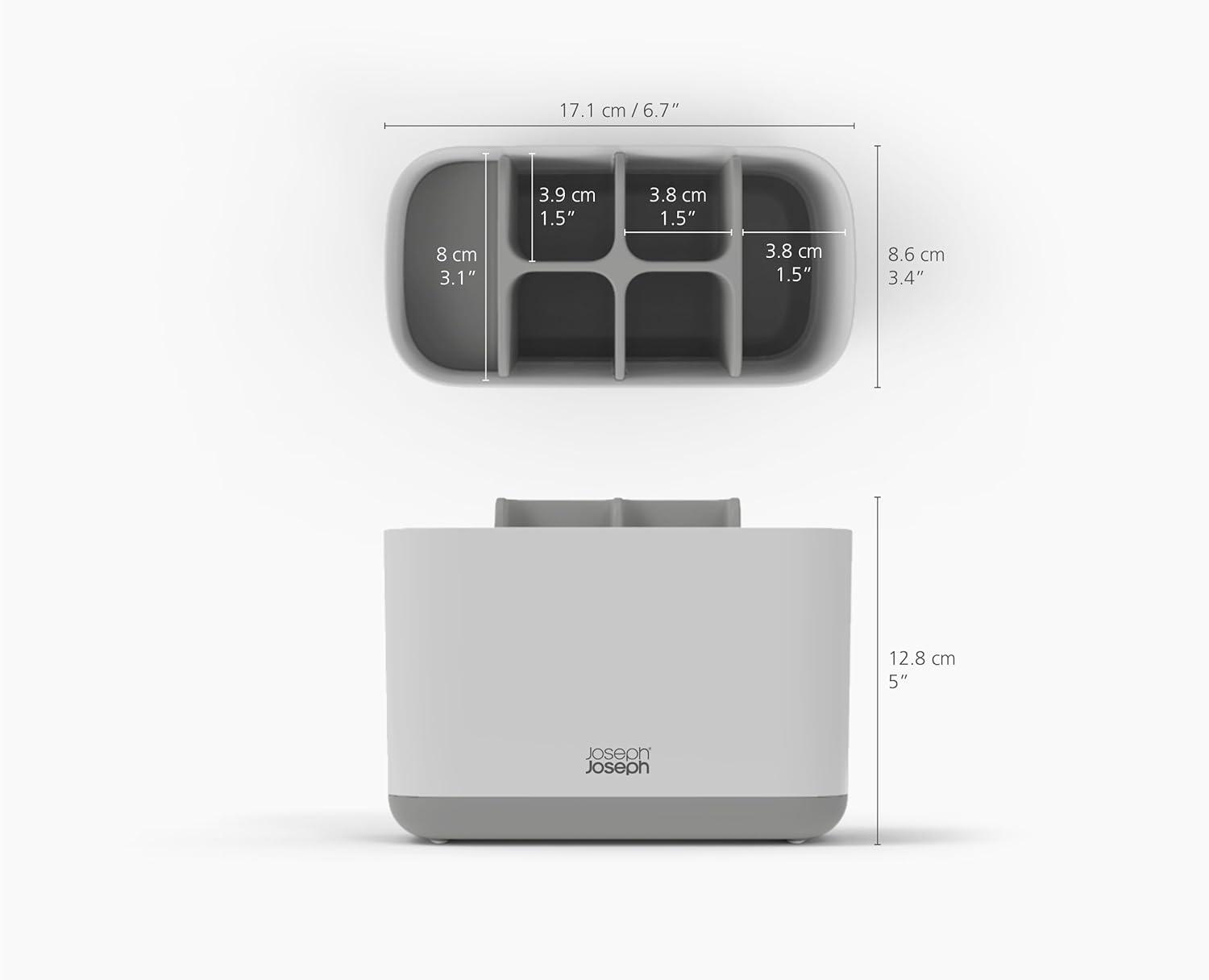 Joseph Joseph Joseph Joseph EasyStore Stainless Steel Large Toothbrush Holder