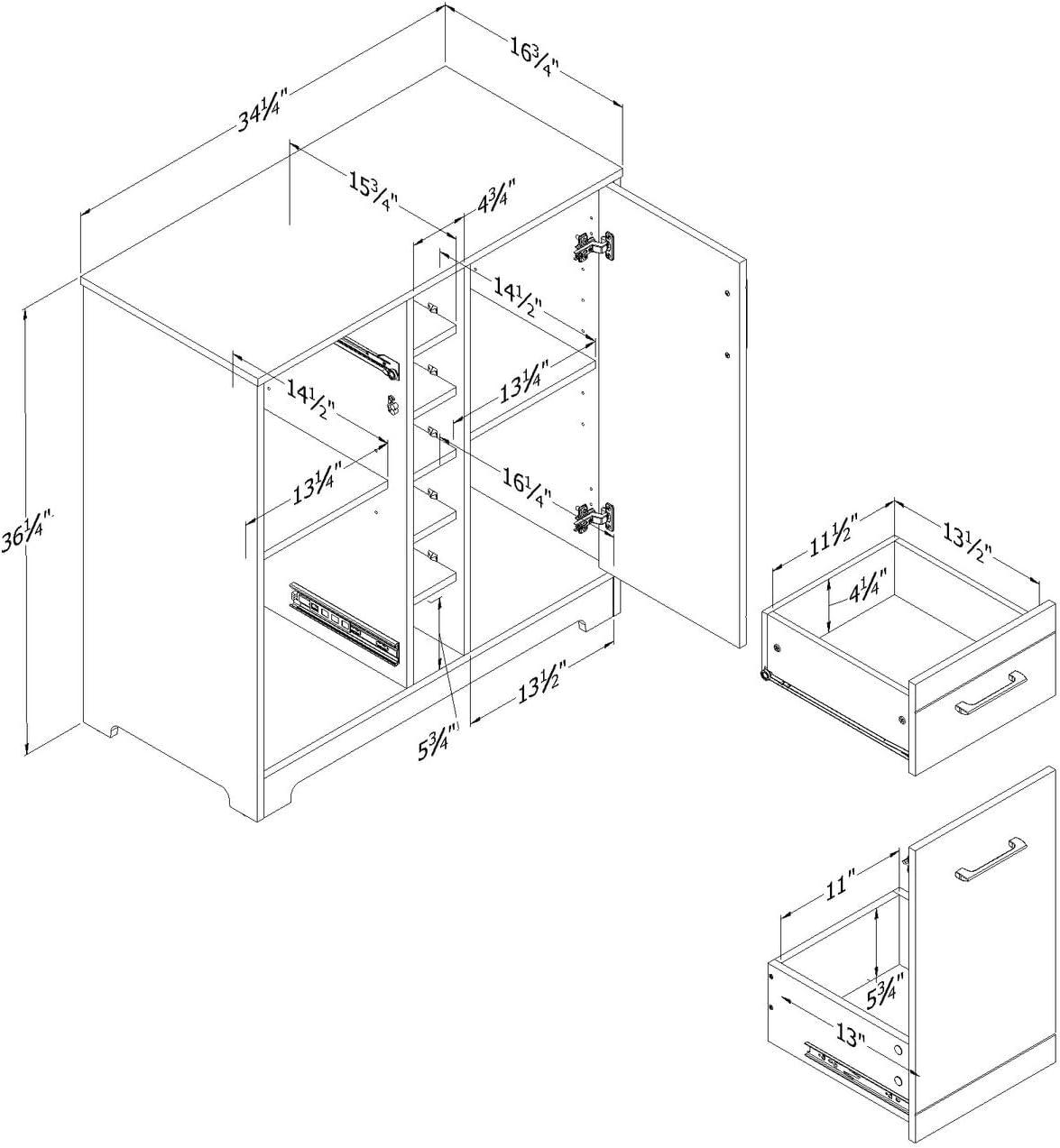 Vietti 35.63'' Bar Cabinet
