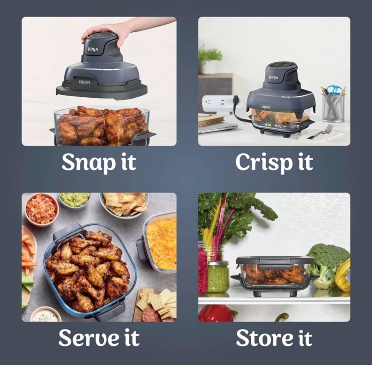 Ninja Ninja Crispi 4-in-1 Portable Glass Air Fryer Cooking System