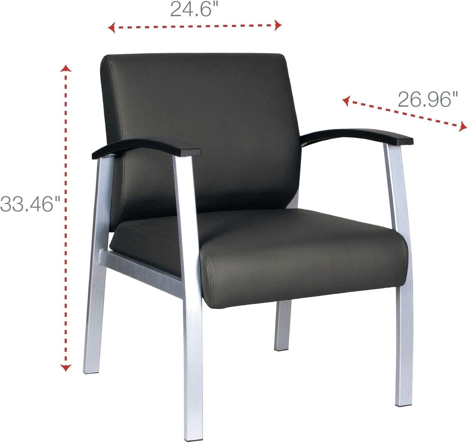 Alera® Polyester/Polyester Blend Seat Lounge Chair with Metal Frame