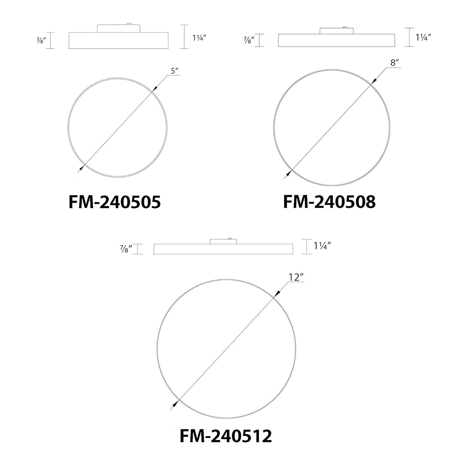 WAC Limited Edgeless Round Acrylic Dimmable LED Flush Mount Light With Color Temperature Switch: 2700K, 3000K, 3500K, 4000K, and 5000K