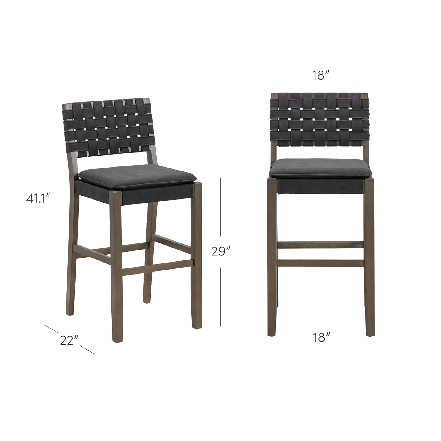 Nathan James Upholstered Stool