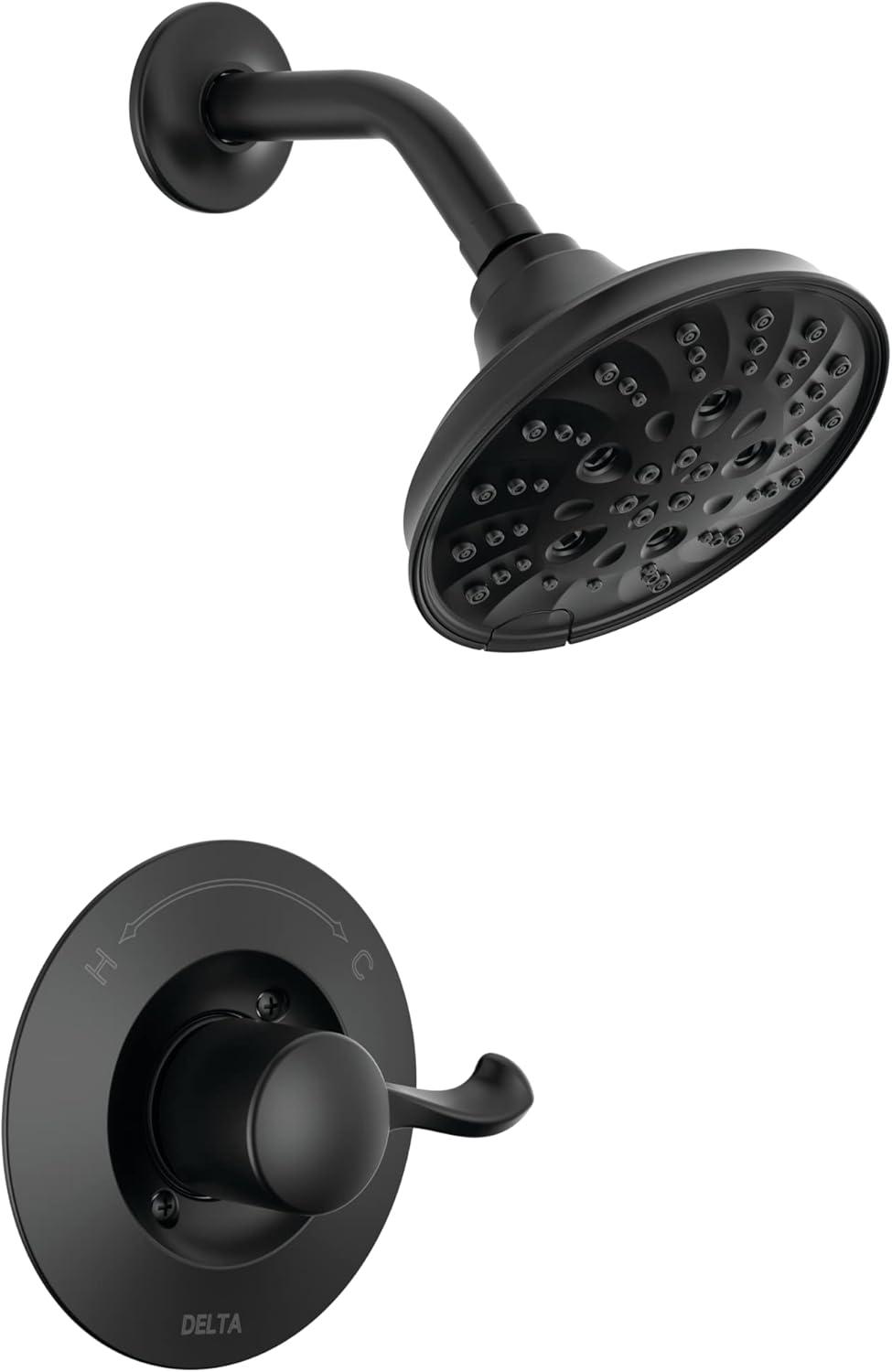 Esato Shower Faucet with Rough-in Valve and H2Okinetic Technology