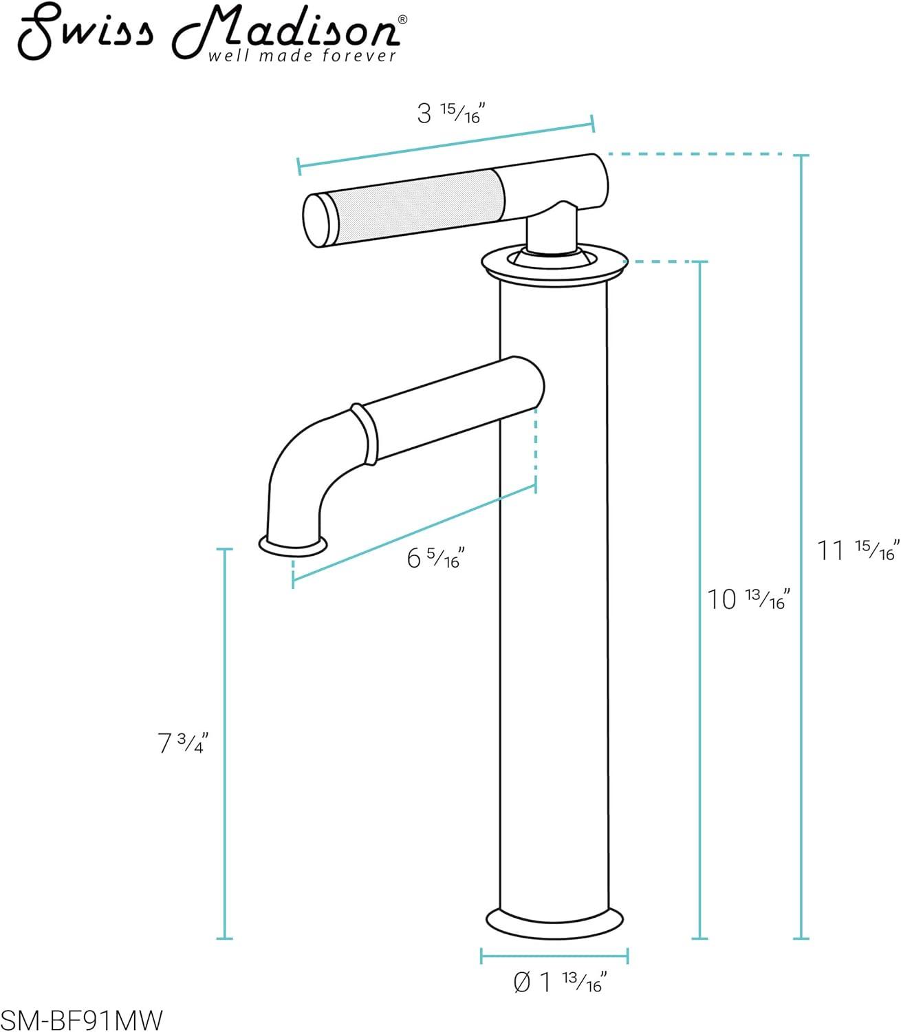 Matte White Nickel Single-Handle High Arc Bathroom Faucet