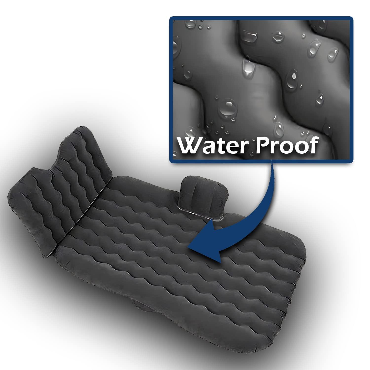 Zone Tech Car Travel Inflatable Air Mattress for the Back Seat With Pump Long Blow Up Camping Bed  Universal For Car ,SUV or Truck