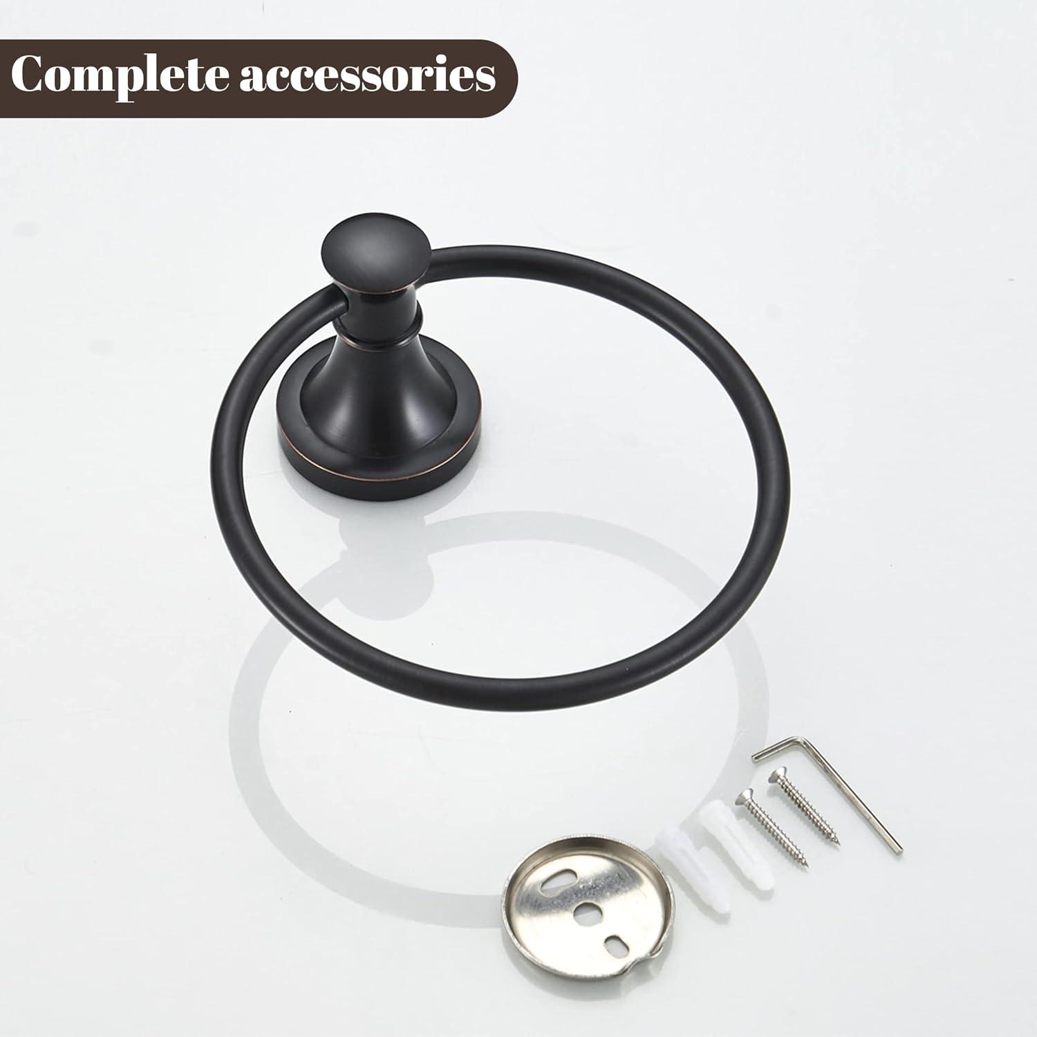 Oil Rubbed Bronze Stainless Steel Wall Mounted Towel Ring