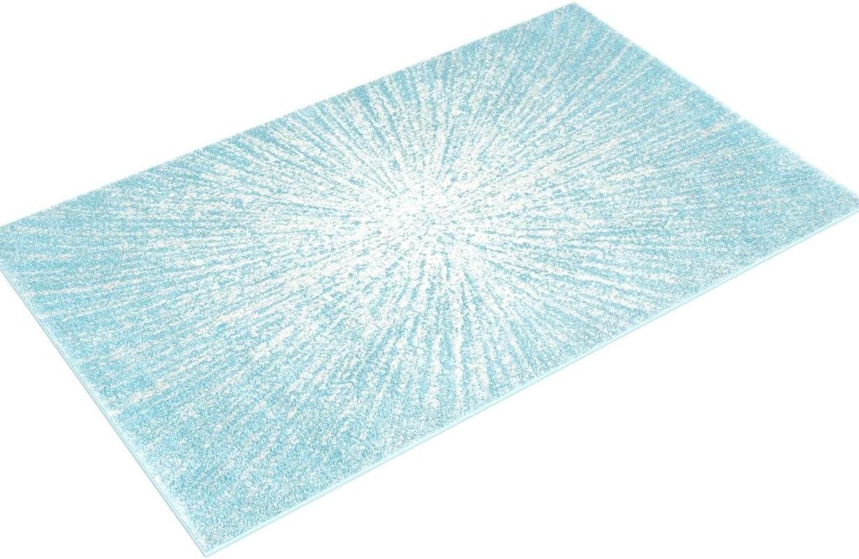 Evoke EVK228 Power Loomed Indoor Accent Rug - Aqua/Ivory - 3'x5' - Safavieh