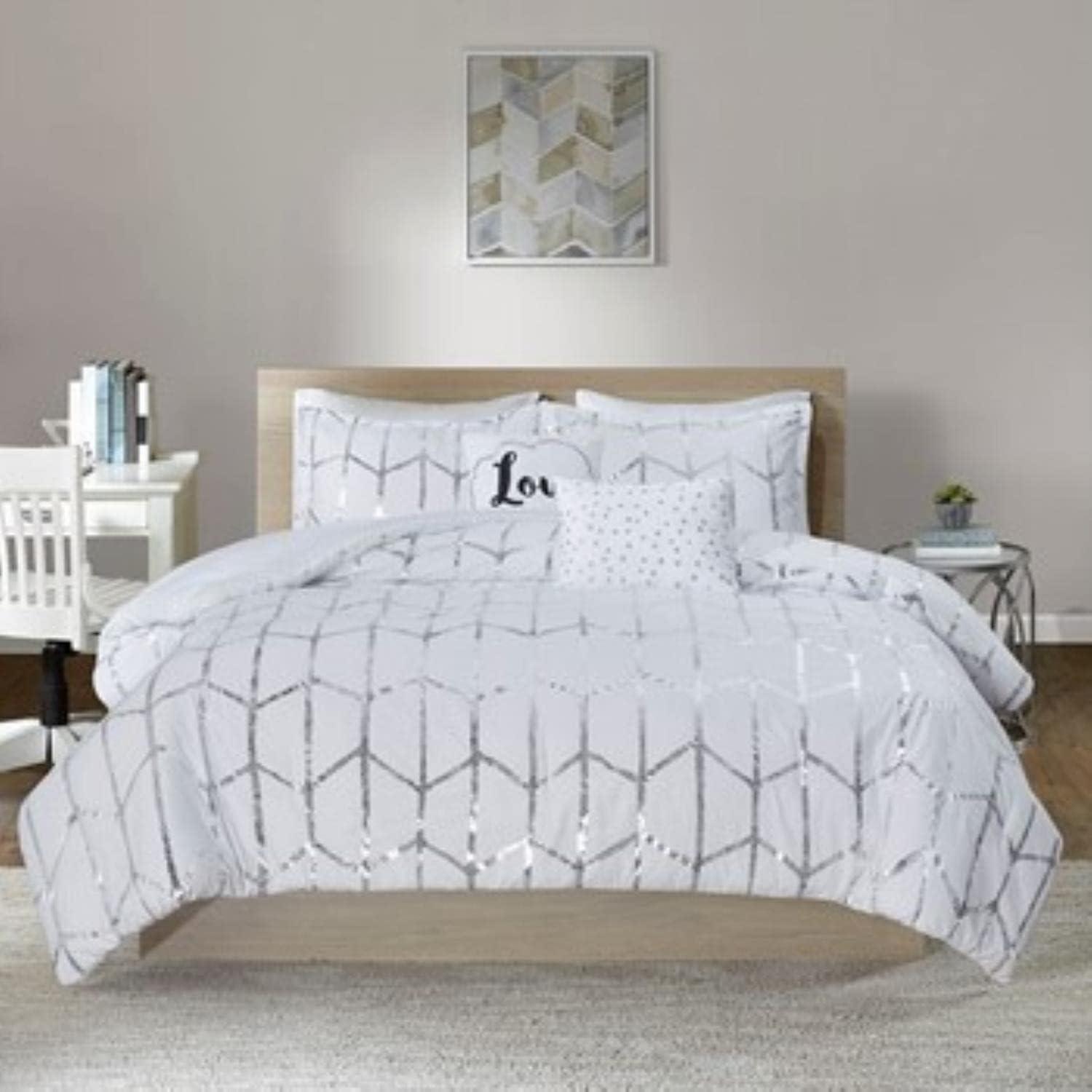 Arielle Metallic Printed Comforter Set