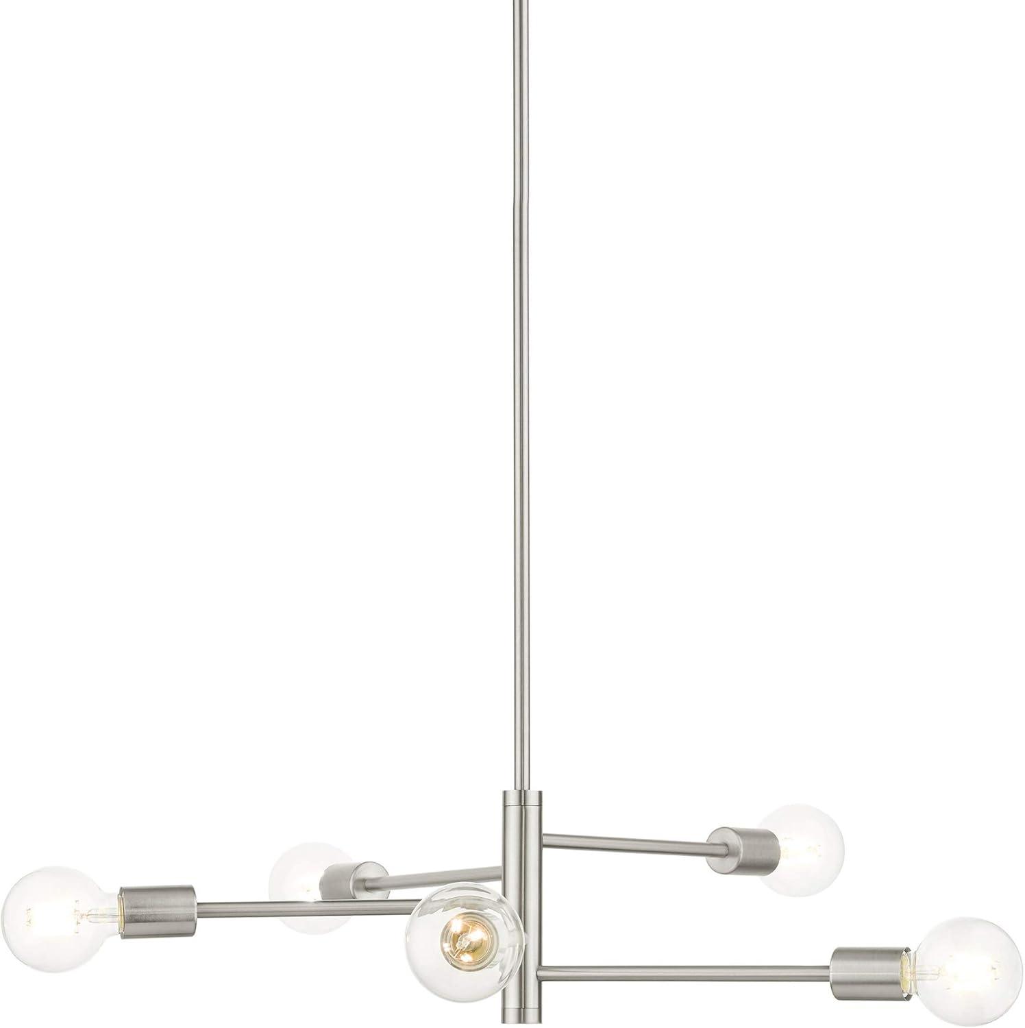 Livex Lighting - Bannister - 5 Light Chandelier in Mid Century Modern Style - 24