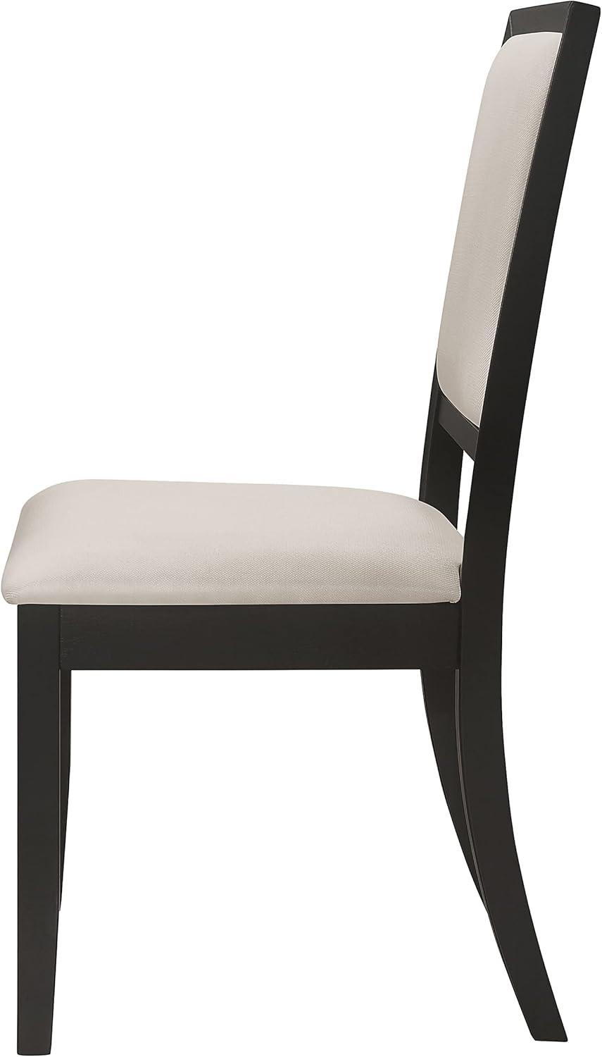 Coaster Louise Upholstered Fabric Dining Chairs in Cream