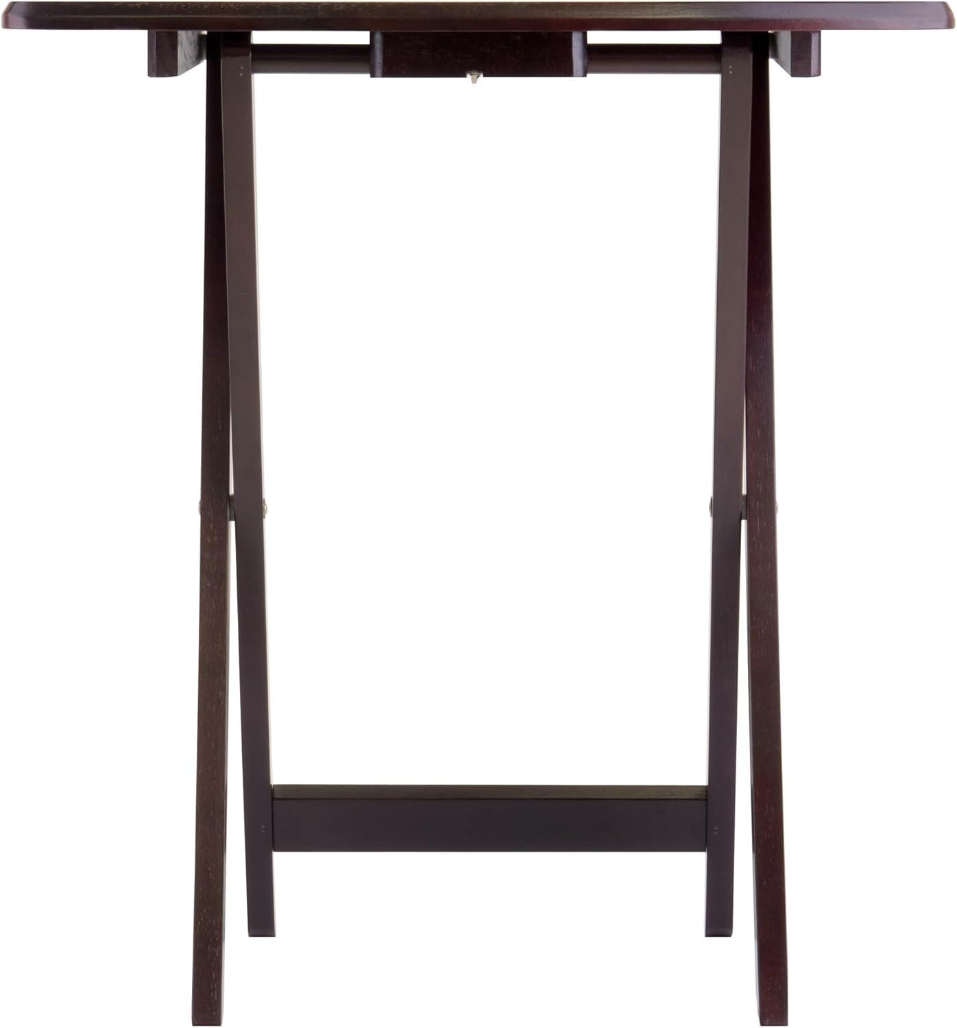 2pc Cade Oversize Oblong Snack Table Coffee - Winsome: No Assembly, Wood Frame, 25lb Capacity
