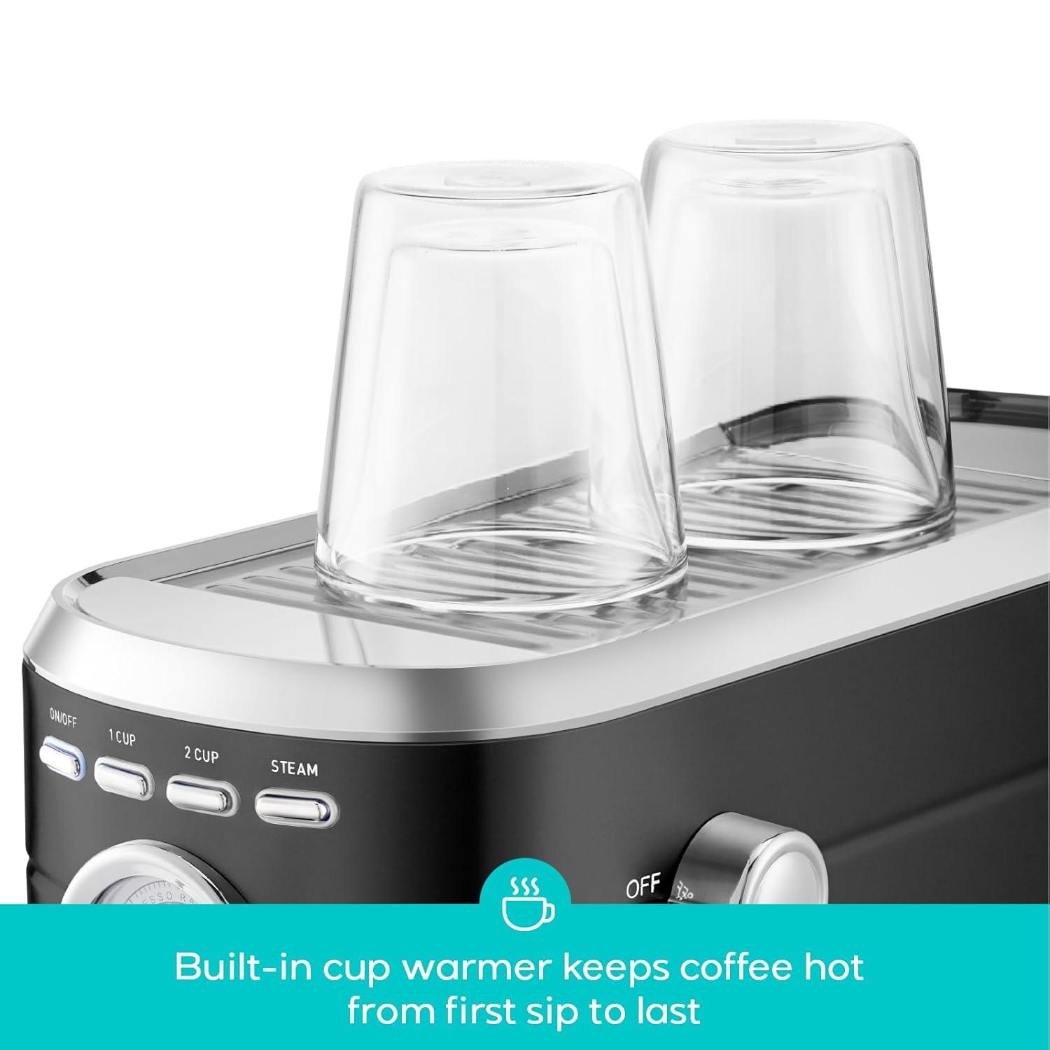 CASABREWS CASABREWS CM5418 20 Bar Espresso Machine Coffee Maker W/ Powerful Steam Wand Stainless Steel