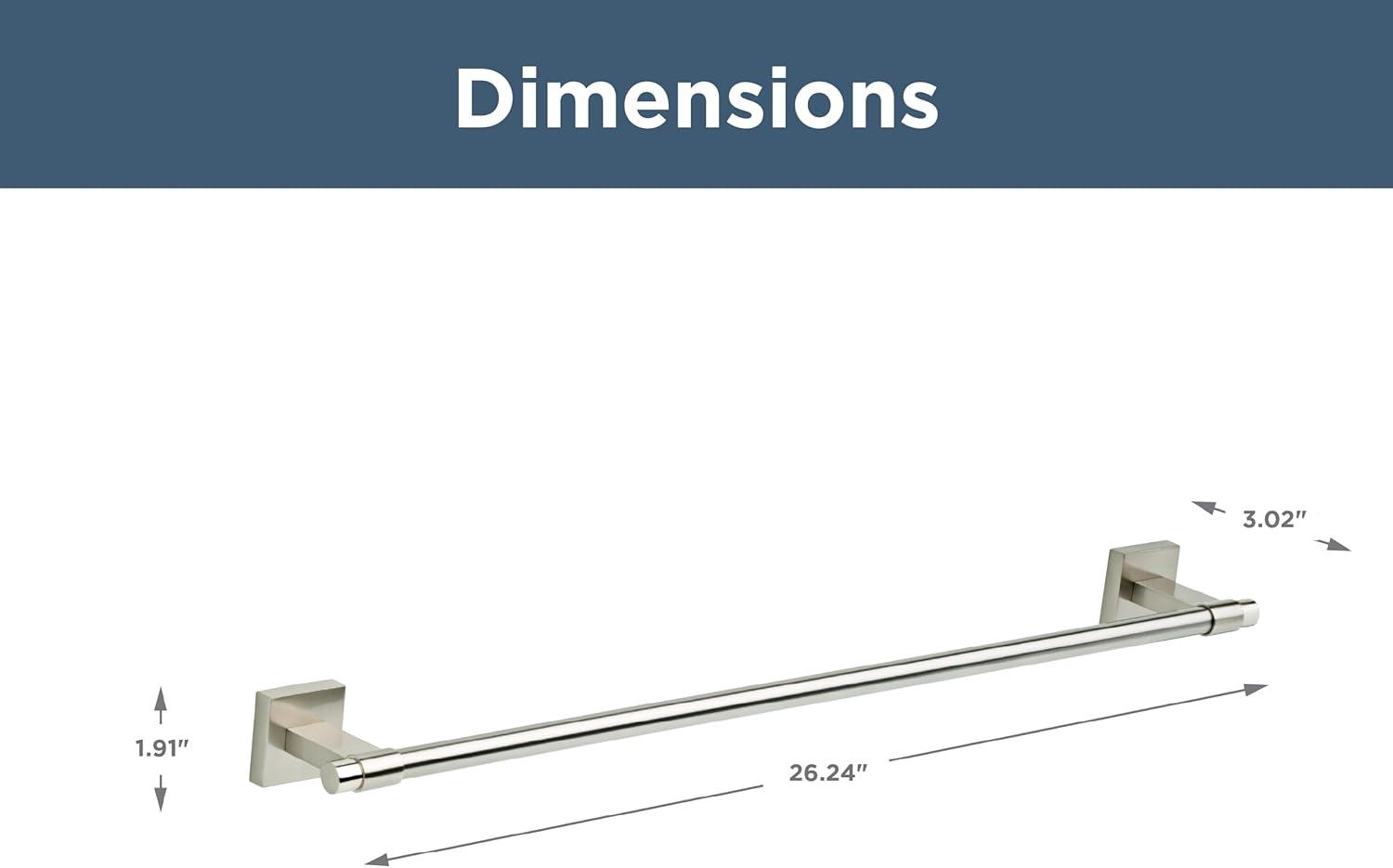 Franklin Brass Maxted 24" Wall Mounted Towel Bar MAX24-SN