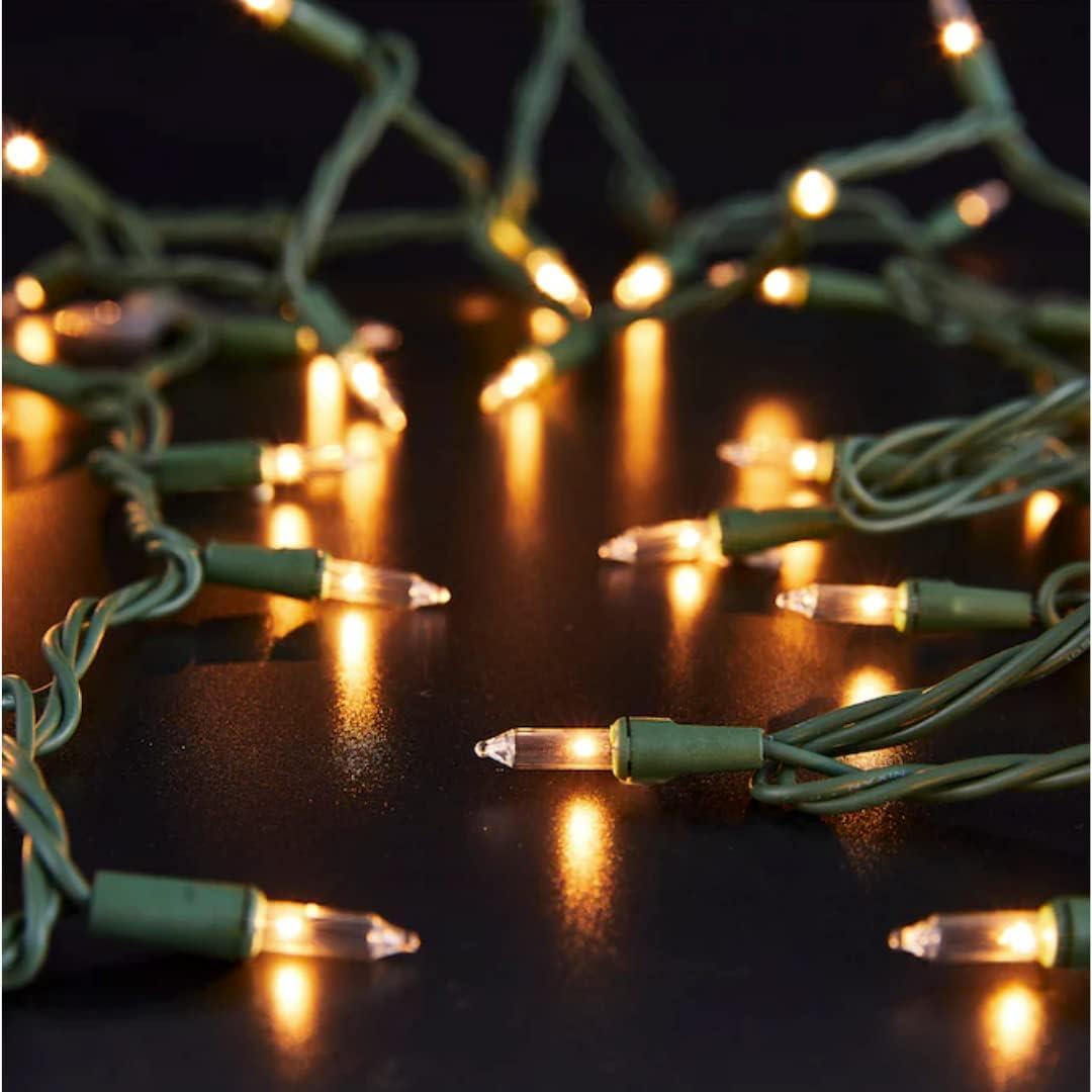 Holiday Living  100-Count 20.62-ft White Incandescent Plug-In Christmas String Lights