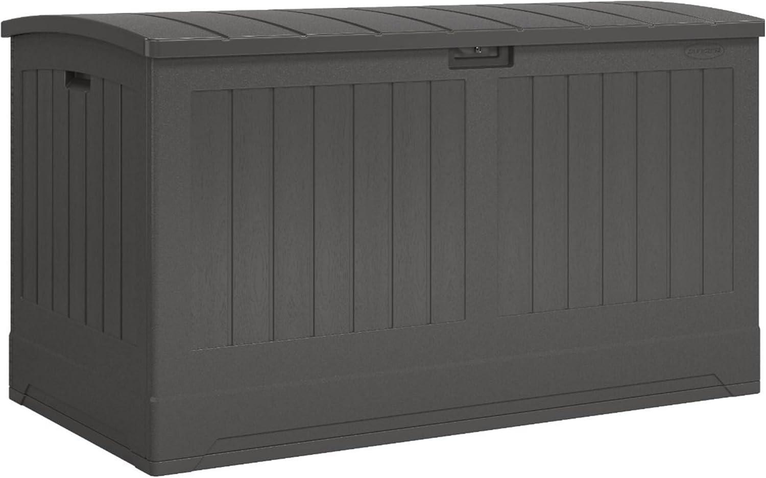 Suncast 200 Gallon Lockable Gray Plastic Deck Box